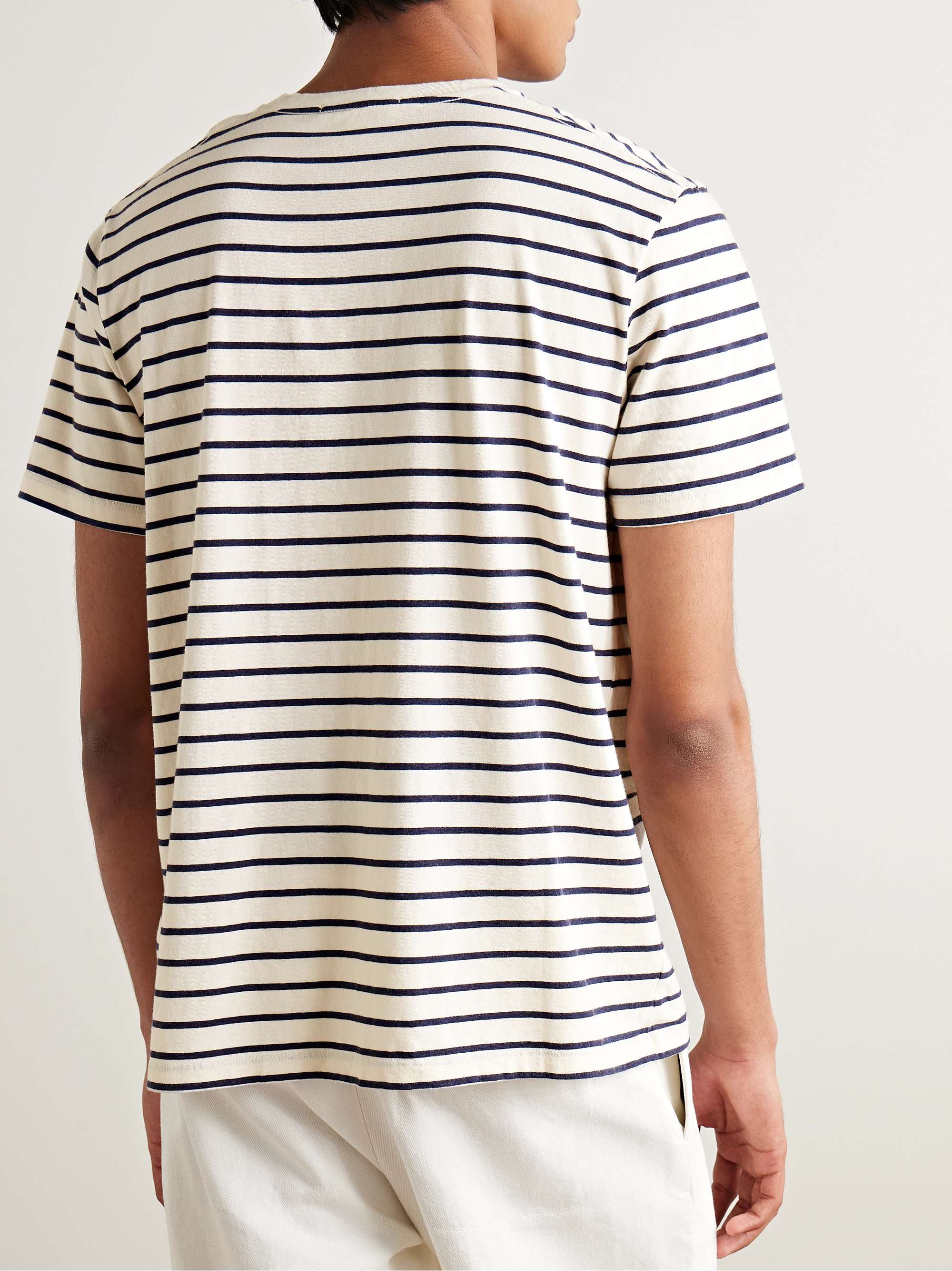 Pierre Striped Cotton-Jersey T-Shirt view