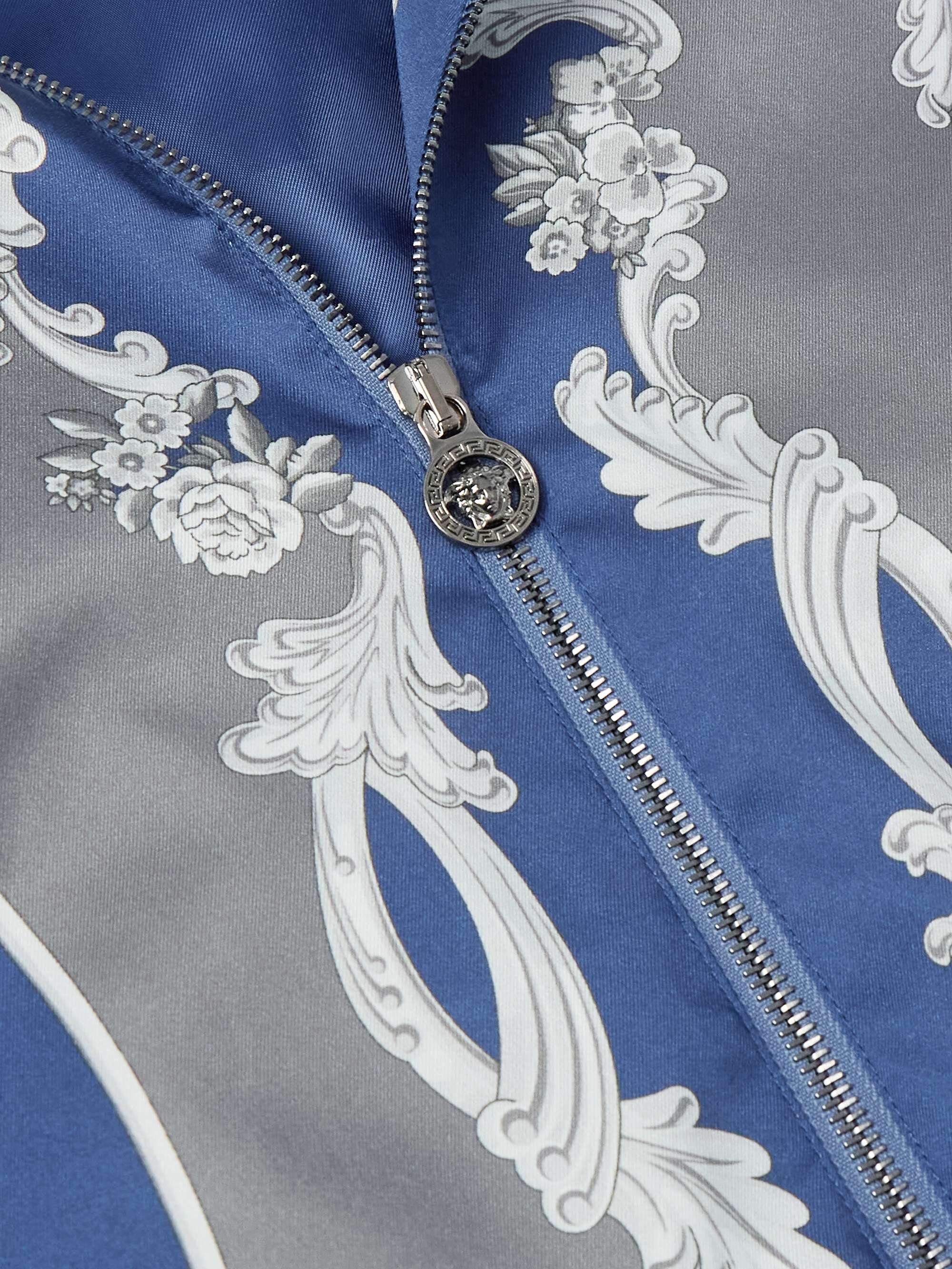 Printed Twill Bomber Jacket view