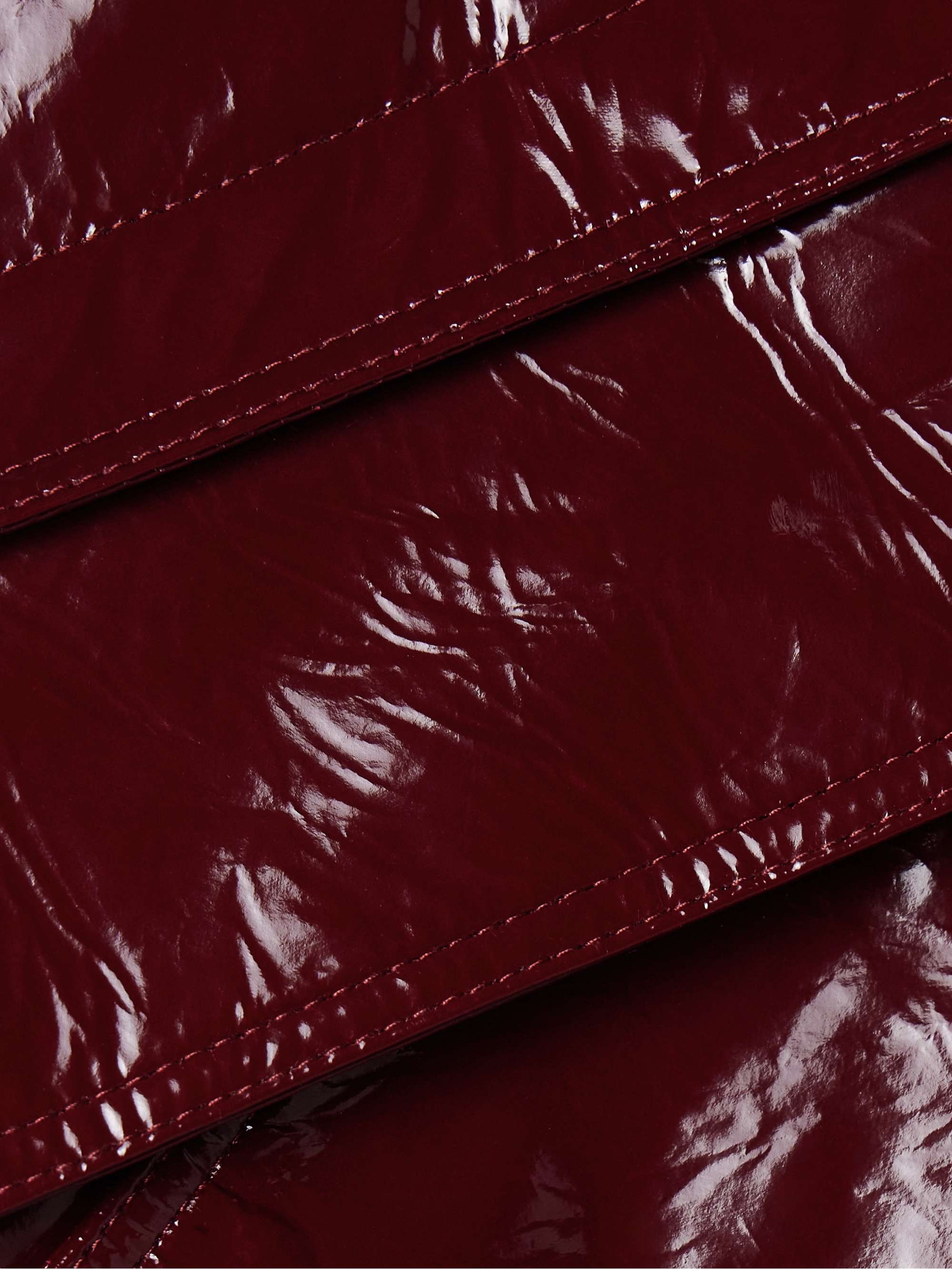 Glossed-leather jacket view