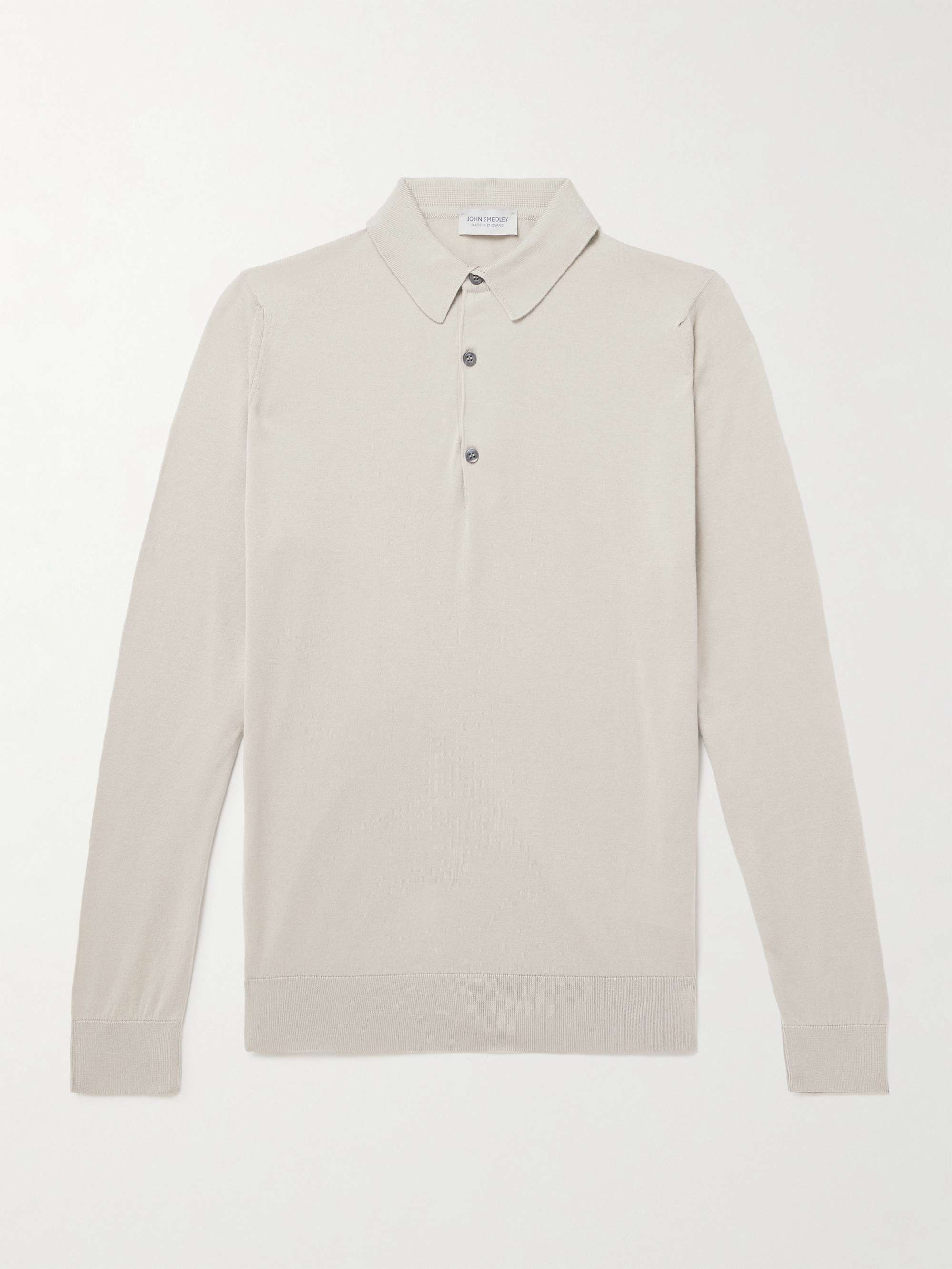 Bradwell Slim-Fit Sea Island Cotton Polo Shirt view