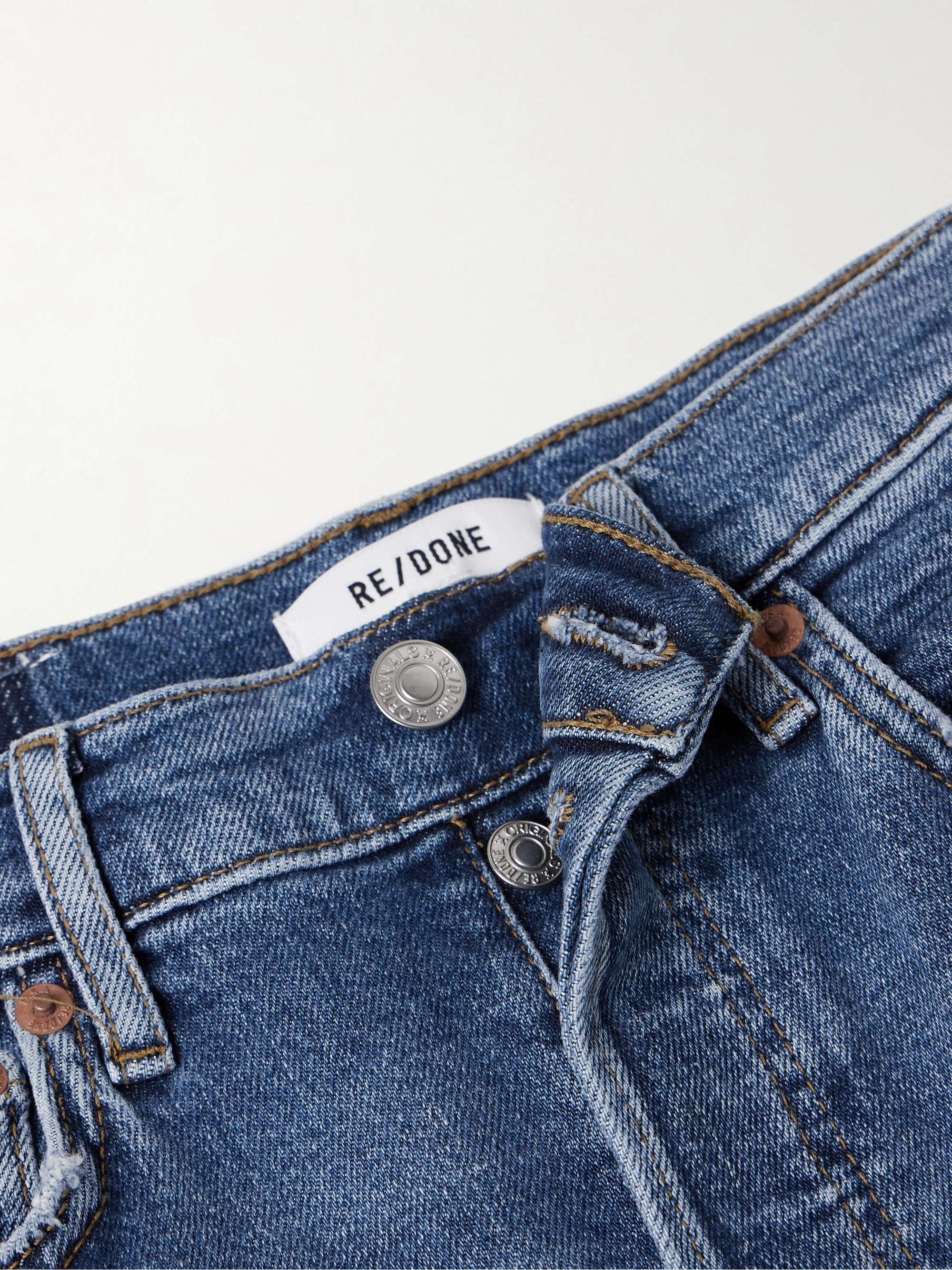 Cropped high-rise wide-leg jeans view