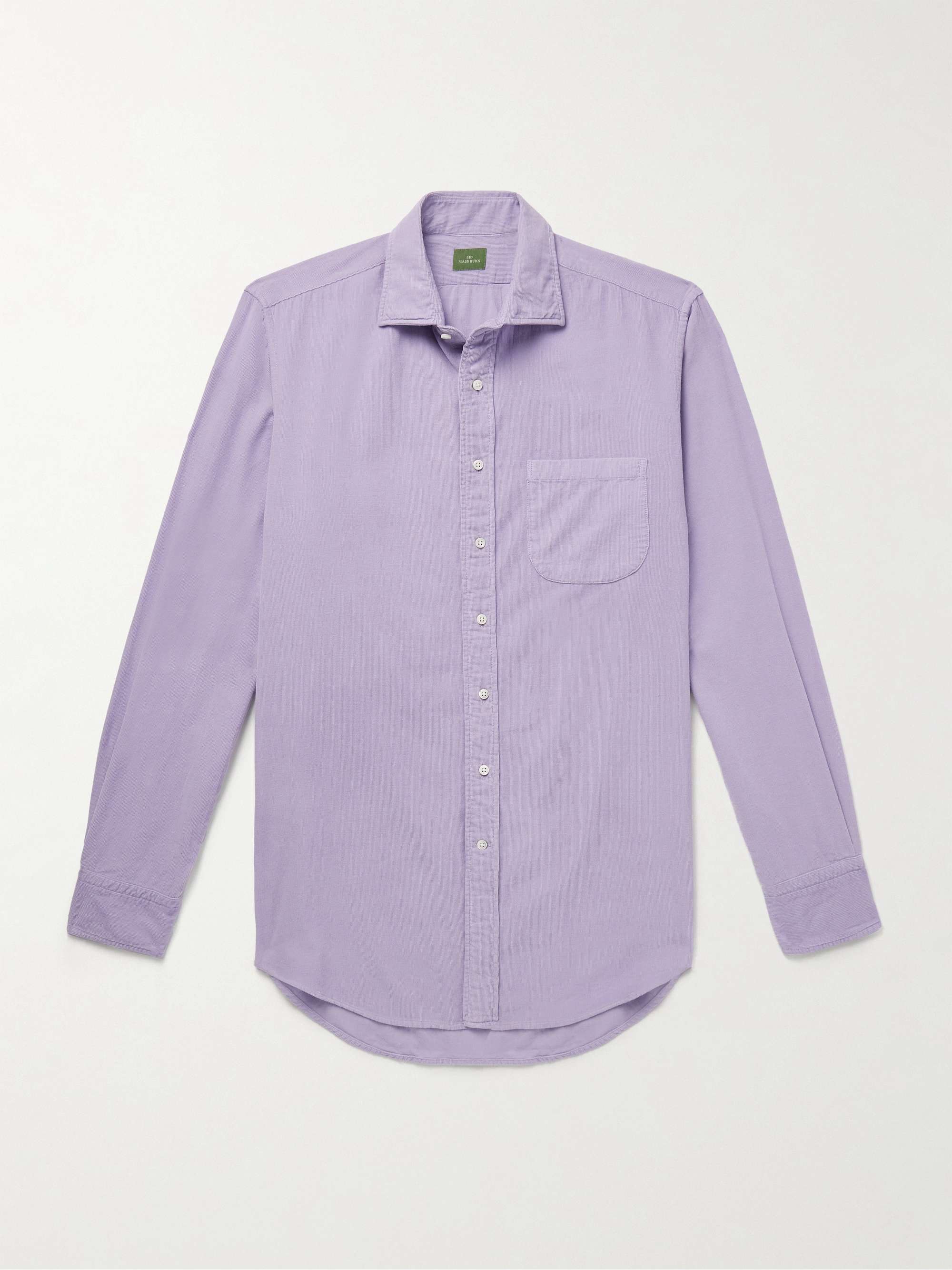 Garment-Dyed Cotton-Corduroy Shirt view