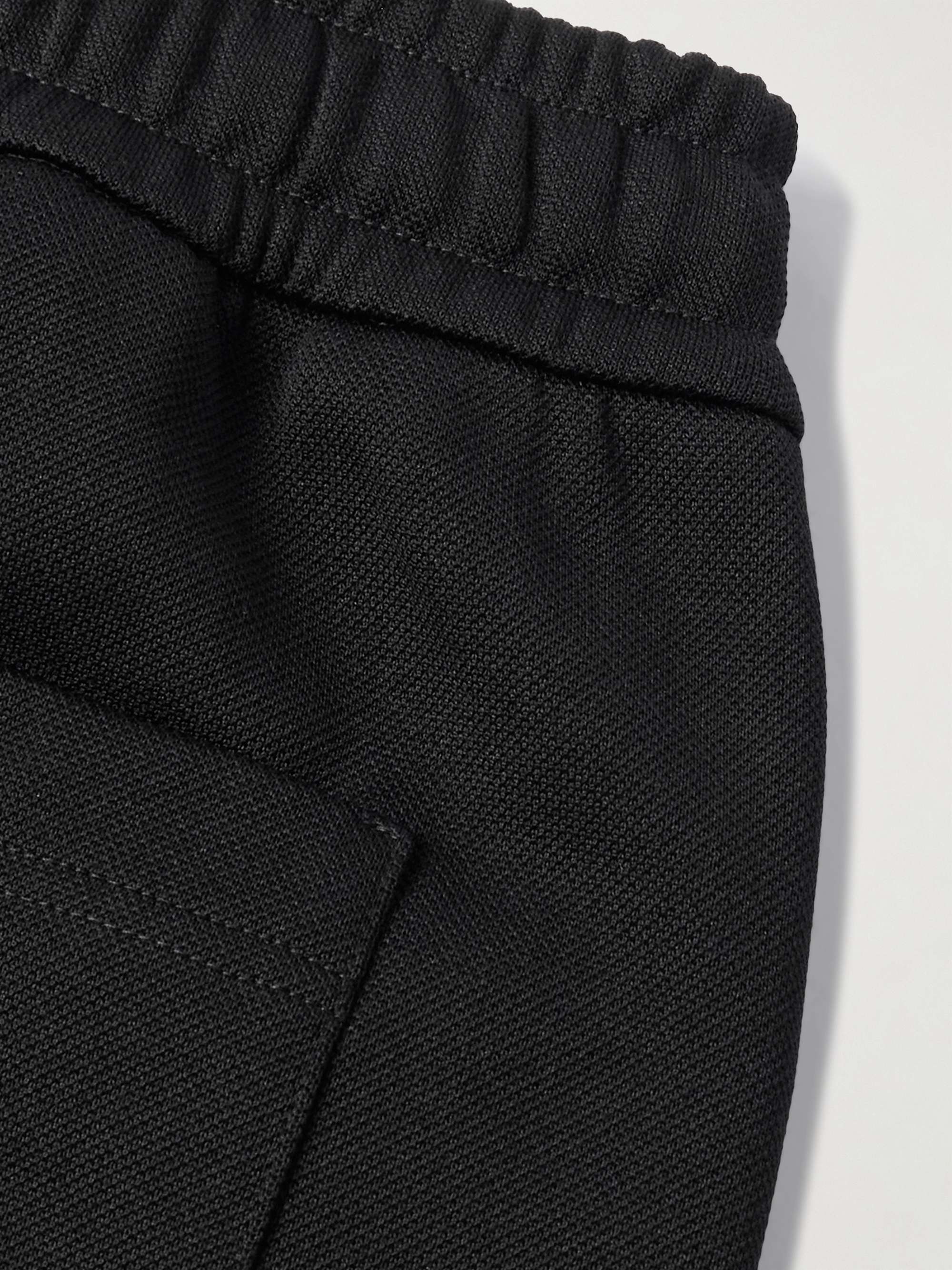 Straight-Leg Logo-Appliquéd Piqué Drawstring Shorts view