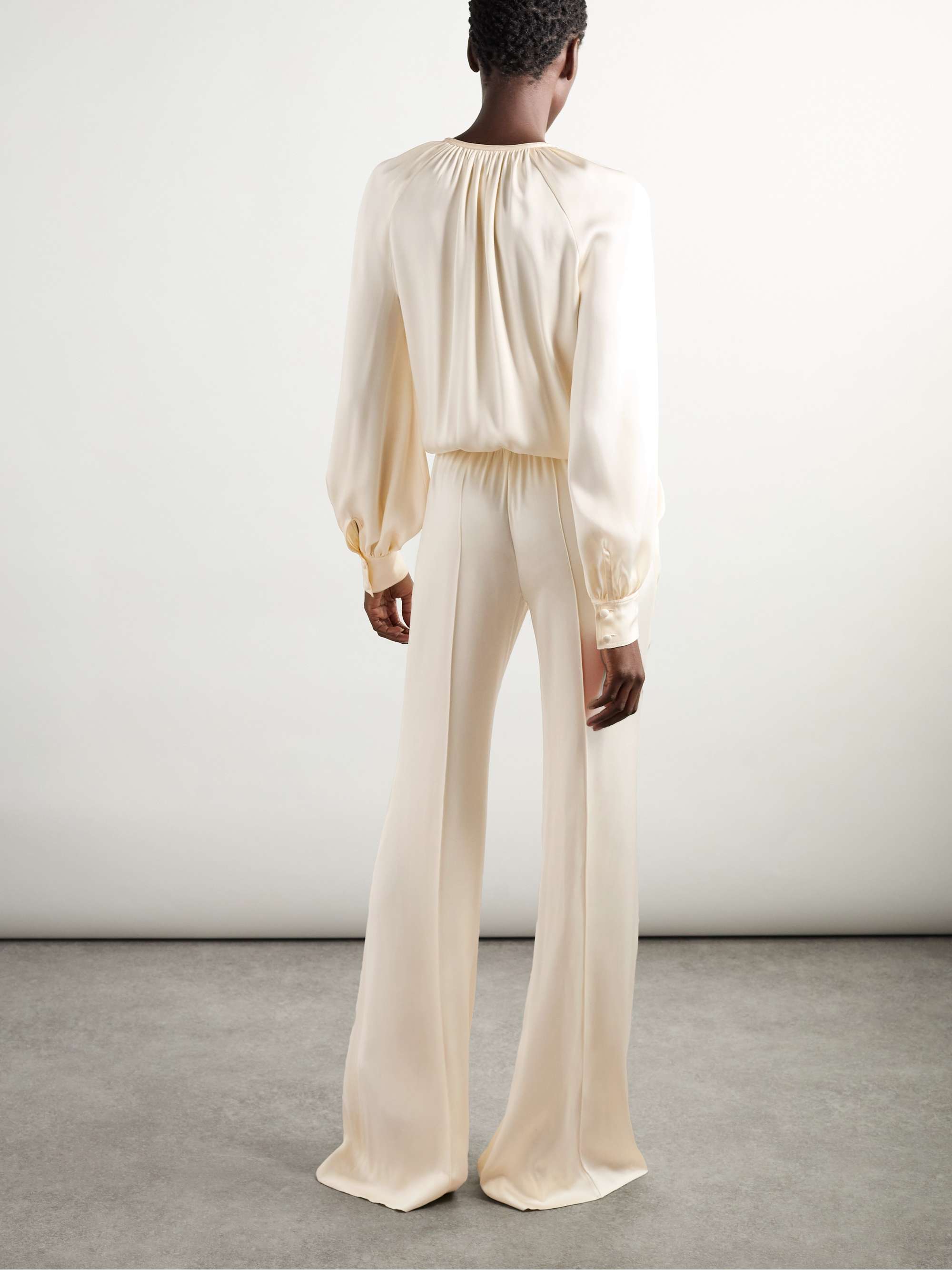 Silk-satin jumpsuit view