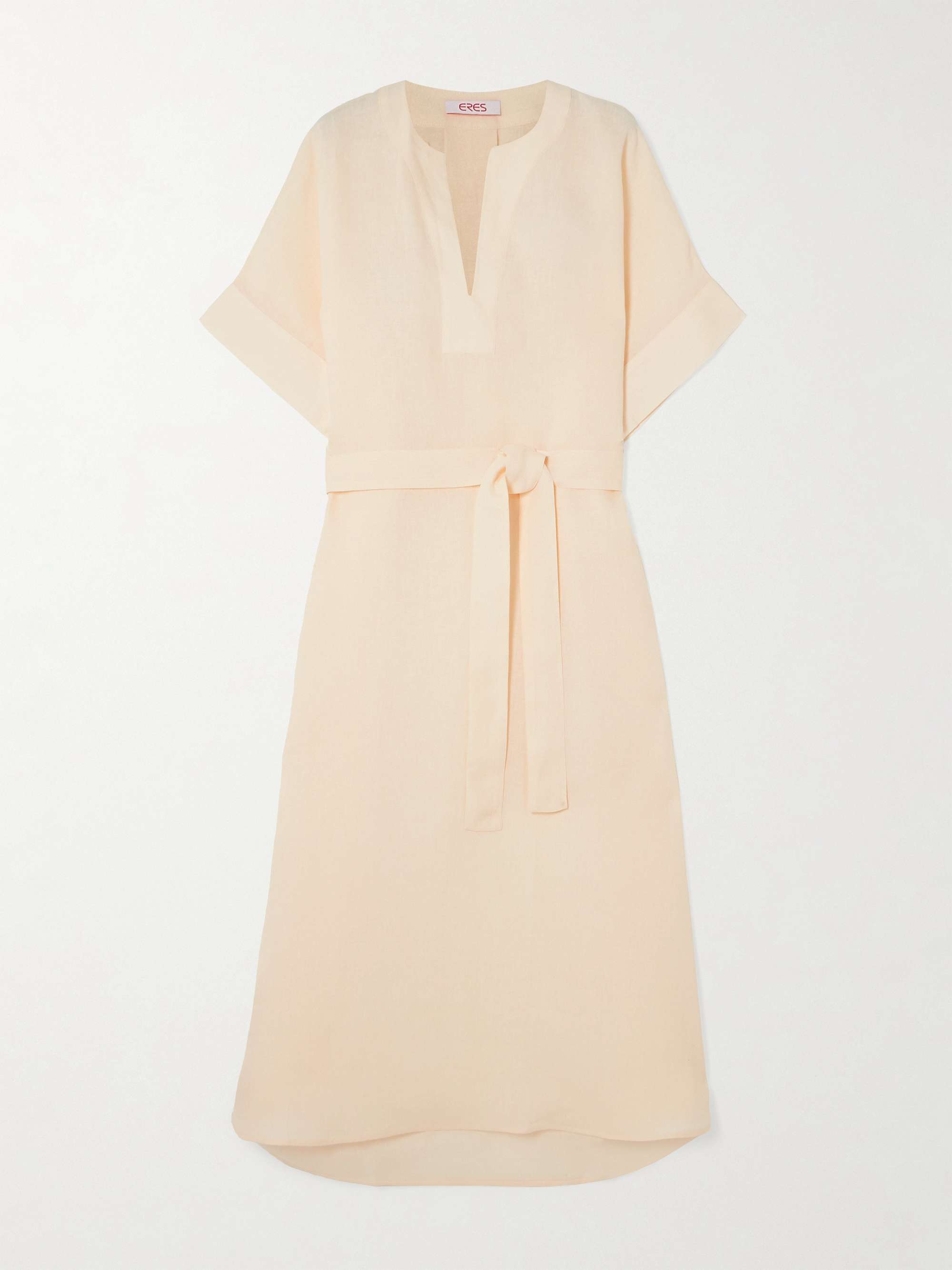 Bibi belted linen kaftan view
