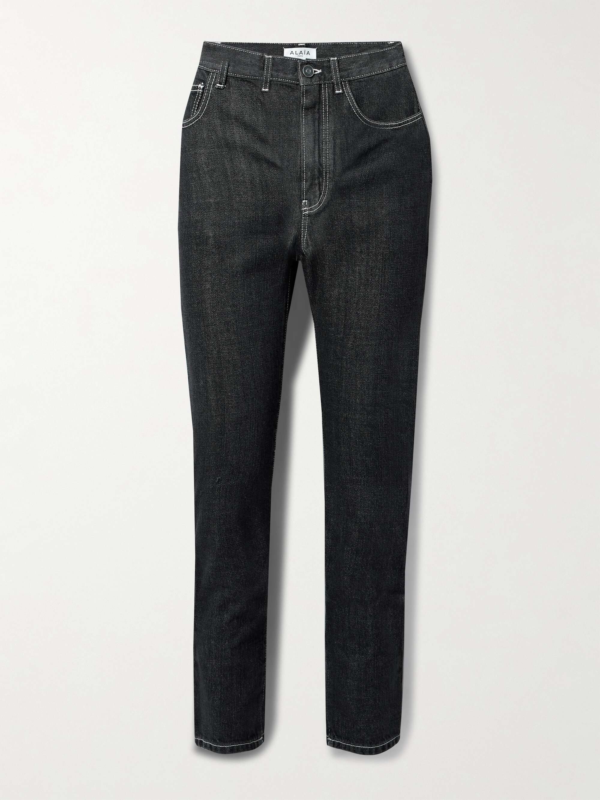 Archetypes high-rise slim-leg jeans view