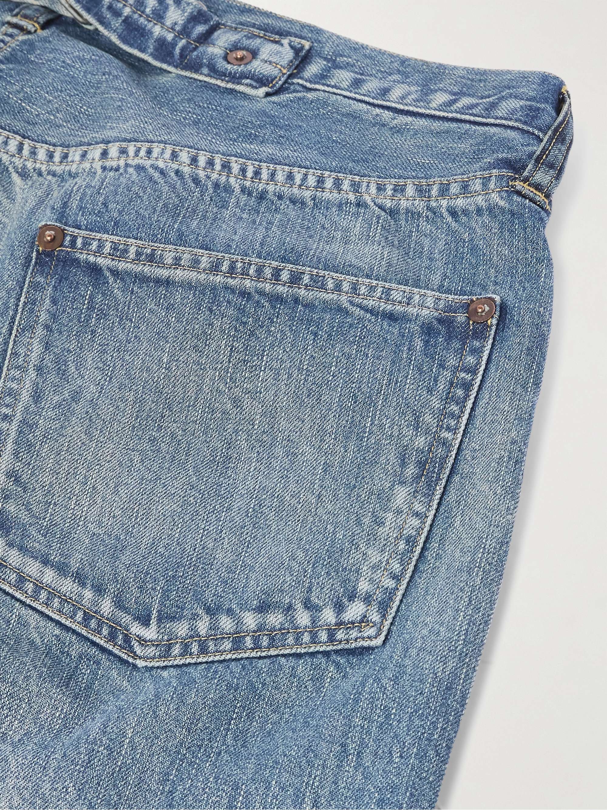 No.22 Tapered Button-Embellished Jeans view