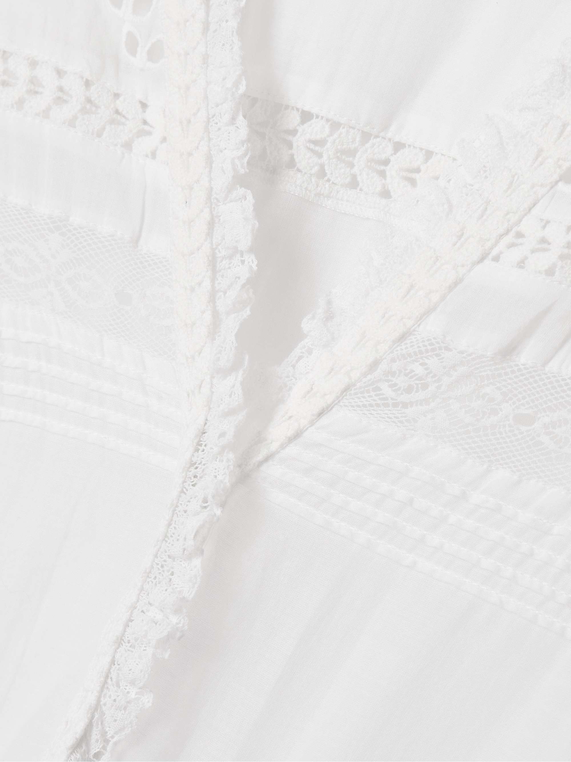 Daniva lace-trimmed broderie anglaise organic cotton-voile maxi dress view