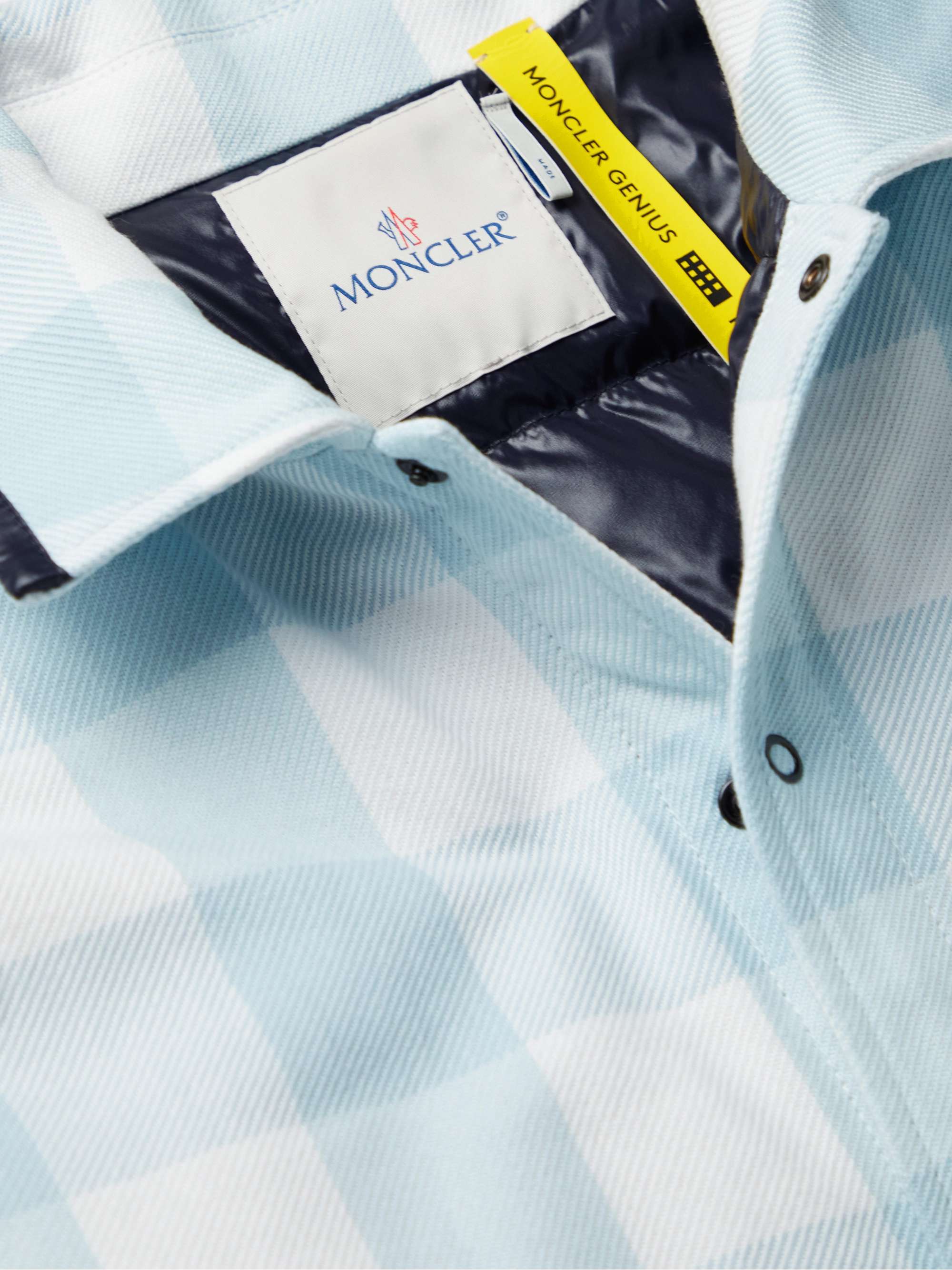 7 Moncler FRGMT Hiroshi Fujiwara Checked Cotton Down Shirt Jacket view