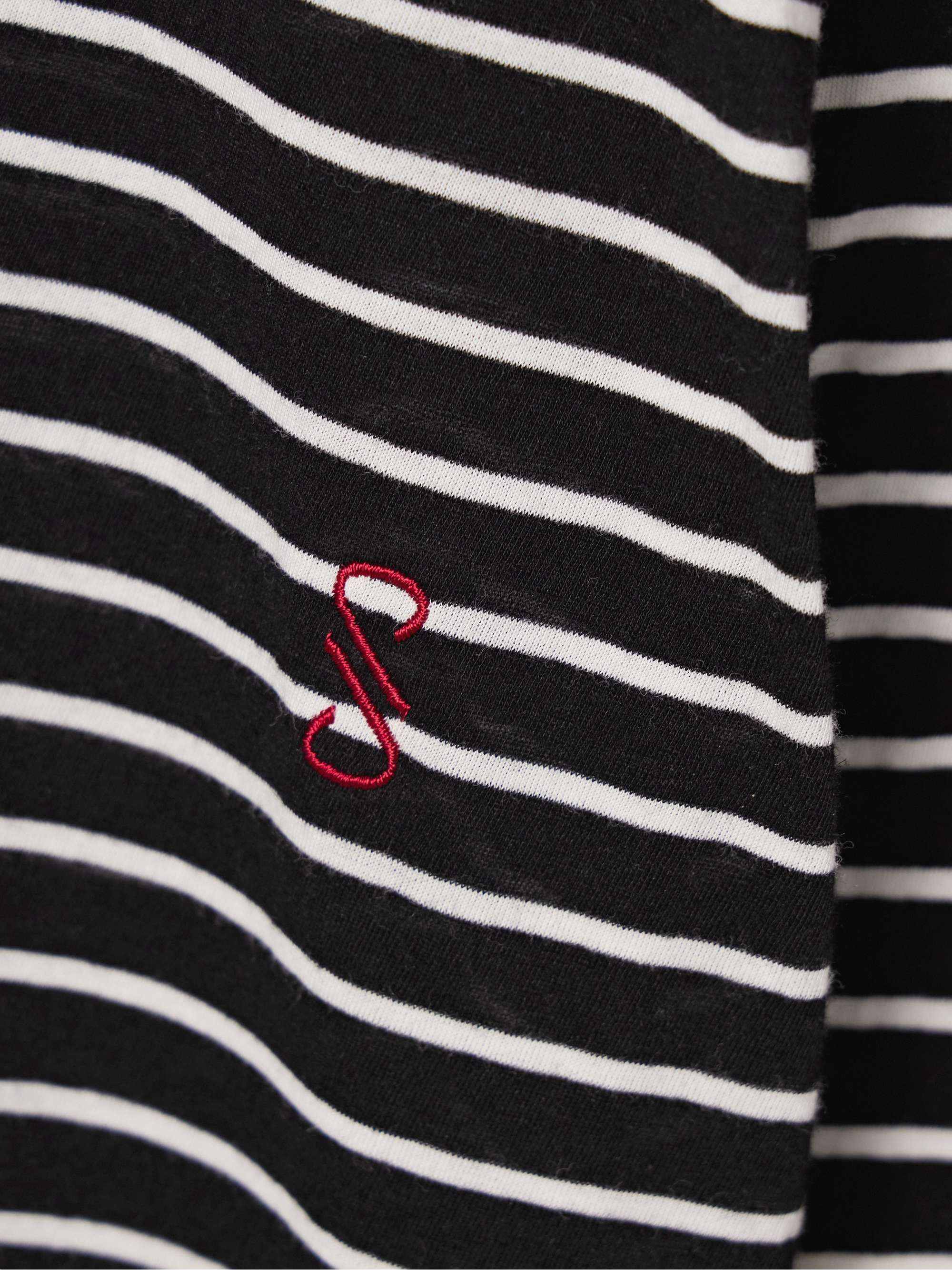 Mia striped cotton and linen-blend T-shirt view