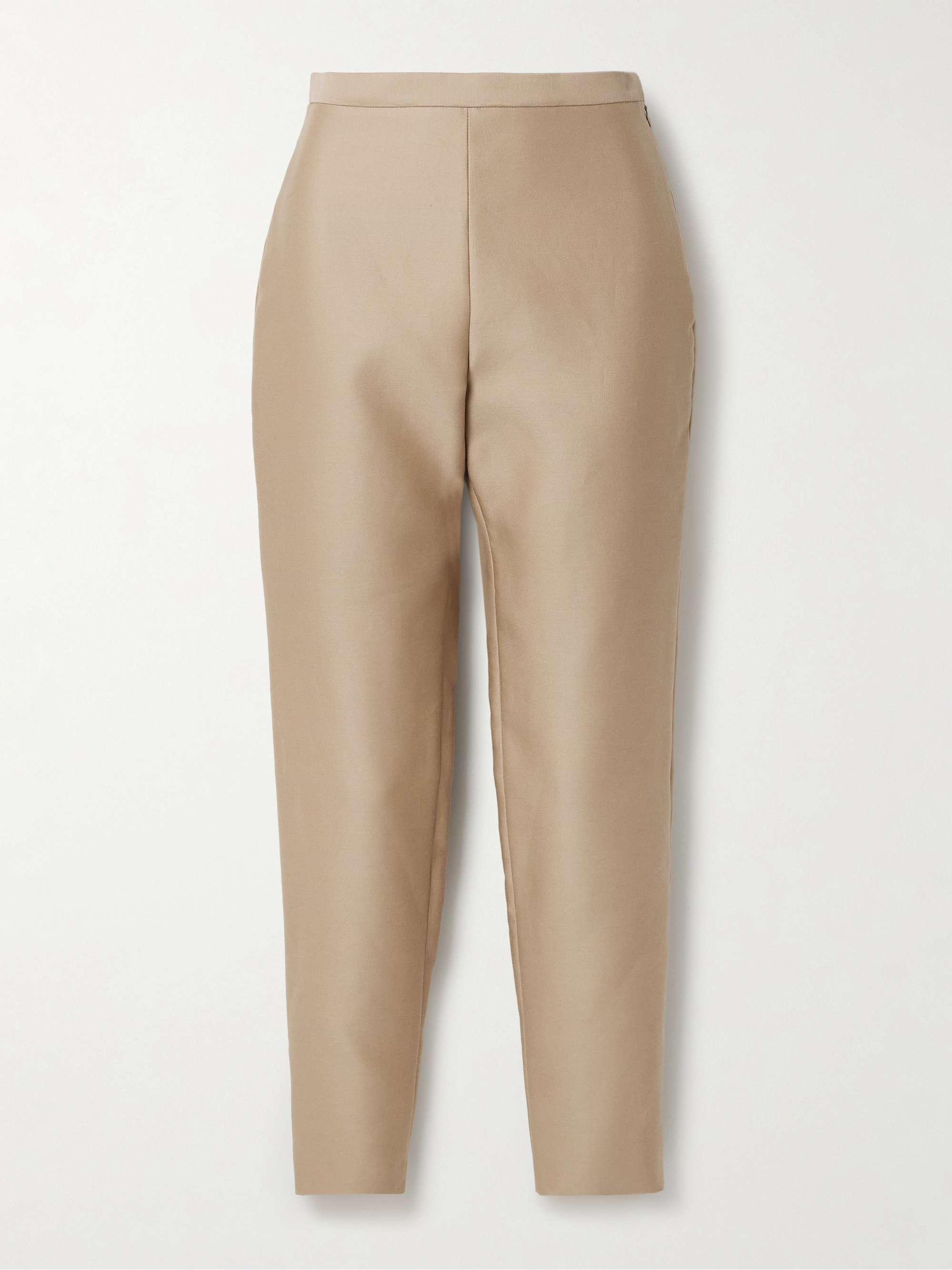 Laconi cotton and silk-blend tapered pants view