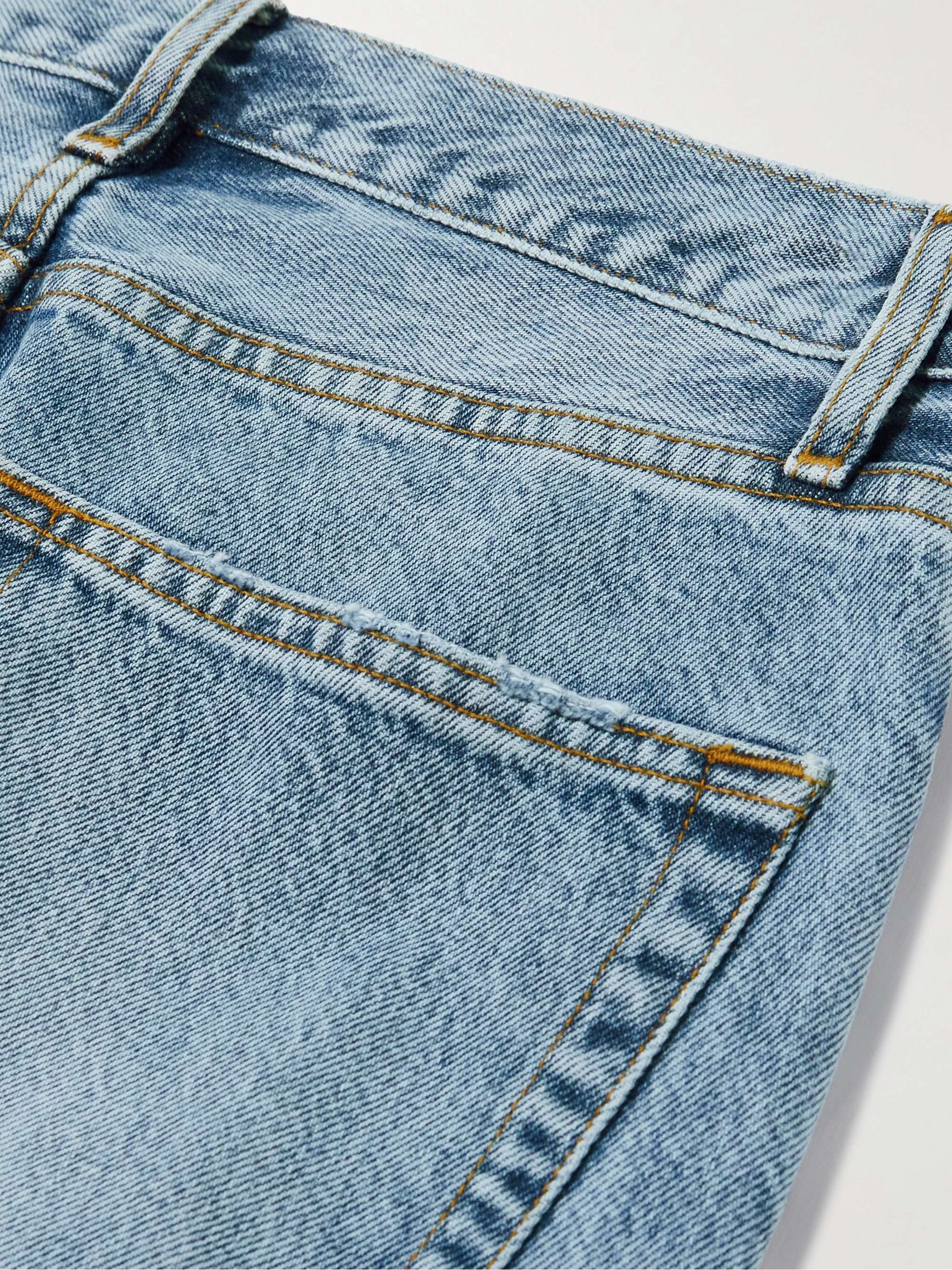 The Lax distressed high-rise flared jeans view