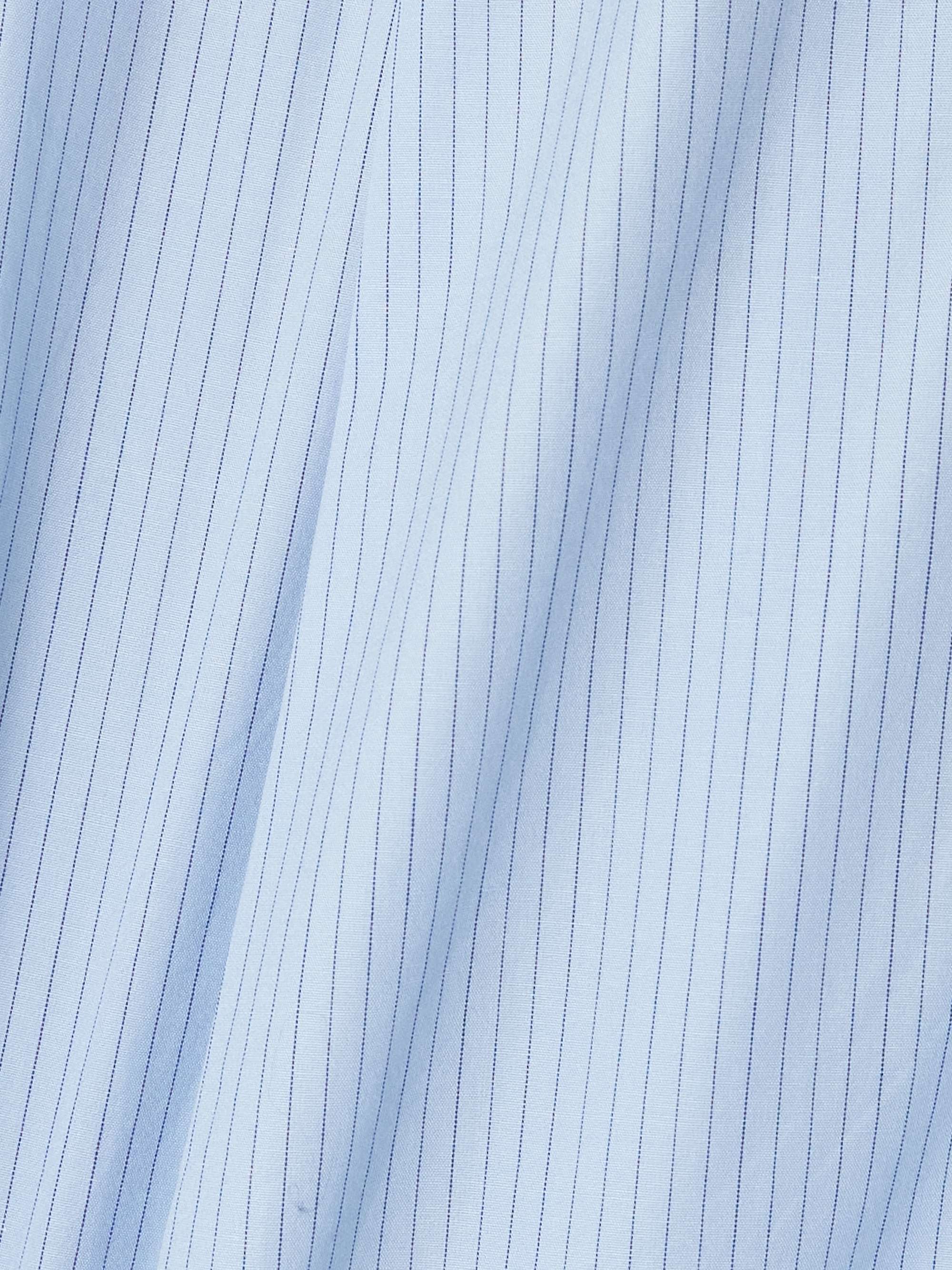 Striped pleated cotton-poplin shorts view