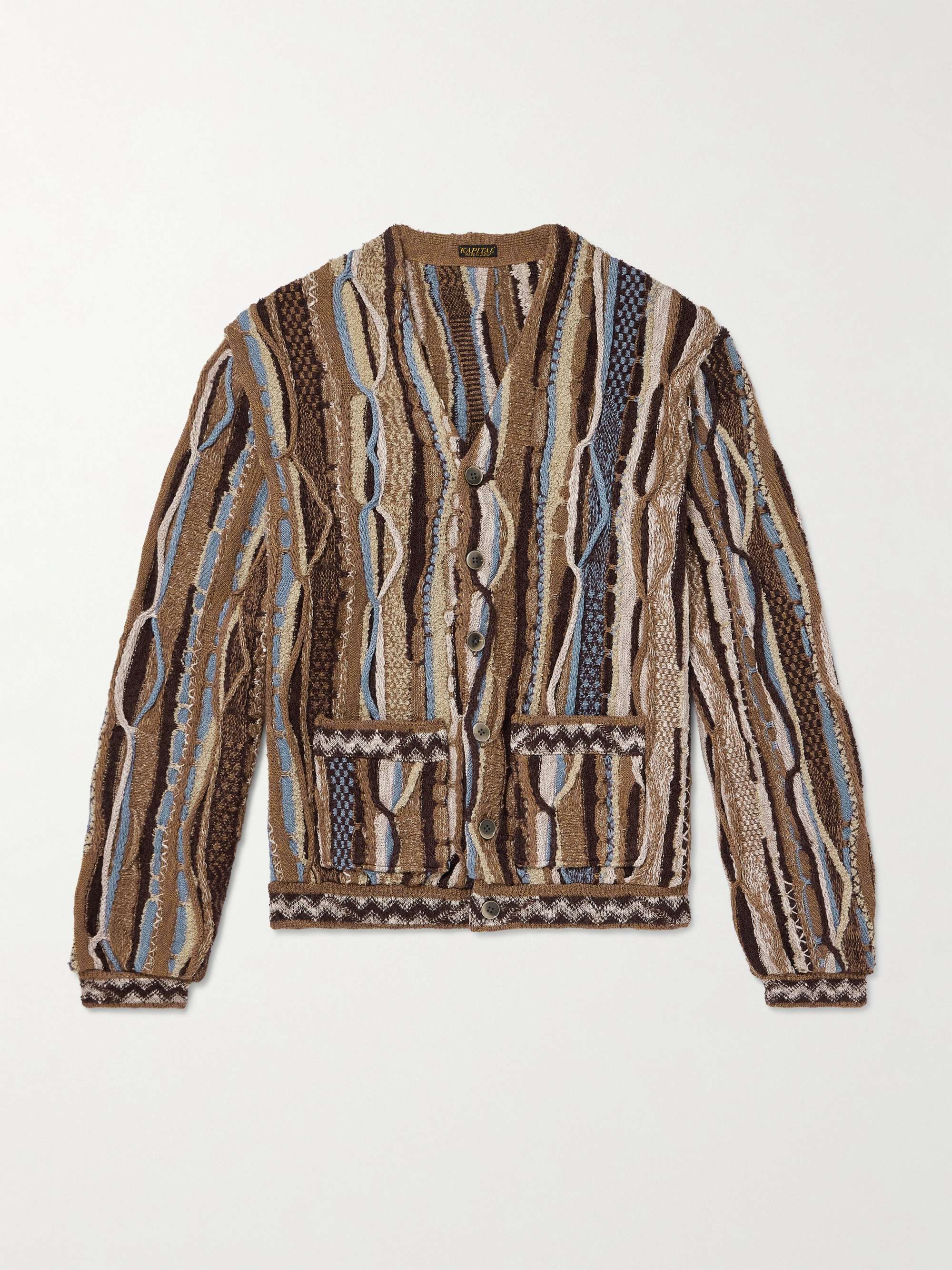 Gaudy Intarsia Bouclé Cardigan view