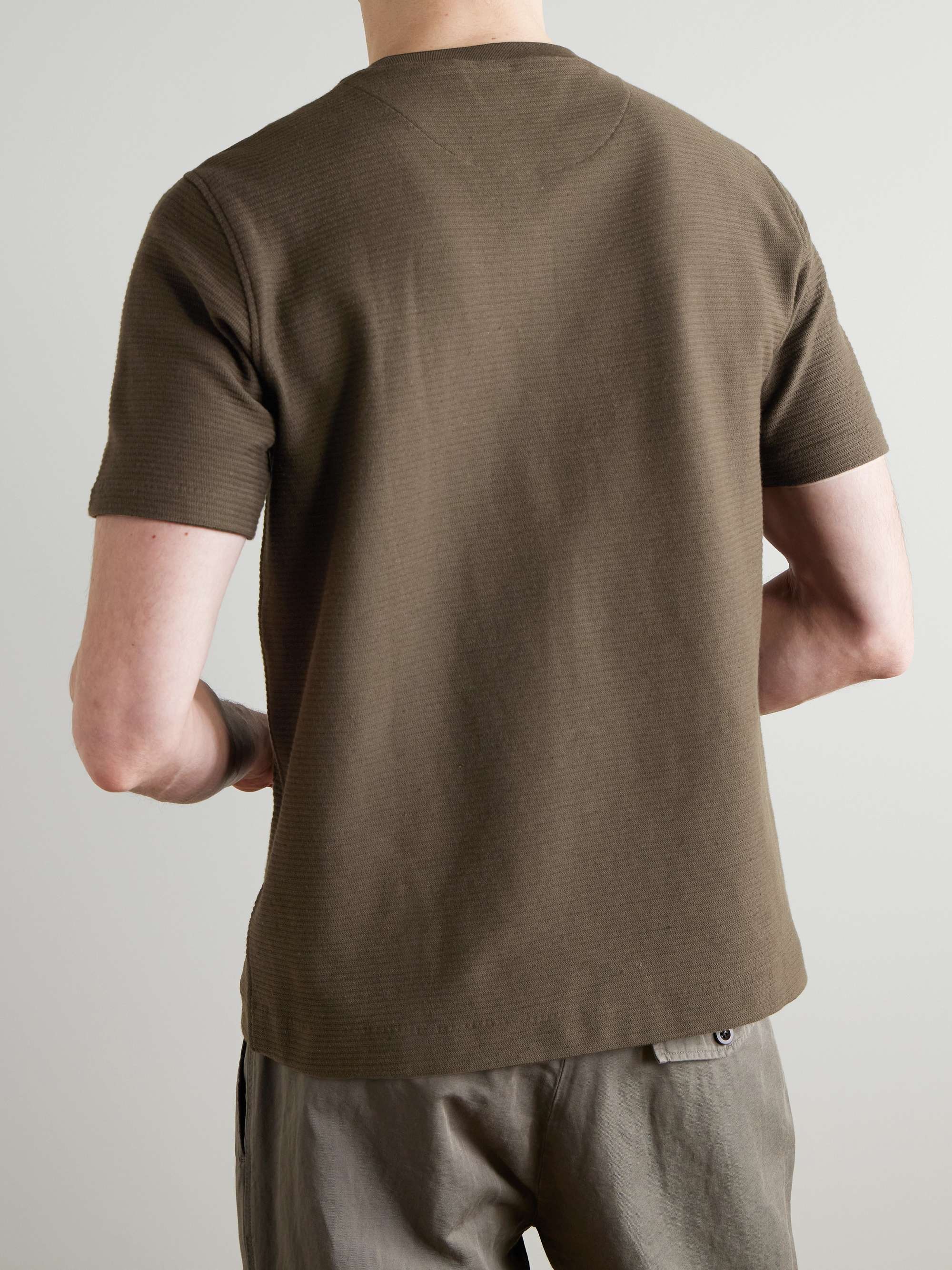 Ribbed Organic Cotton-Jersey T-Shirt view