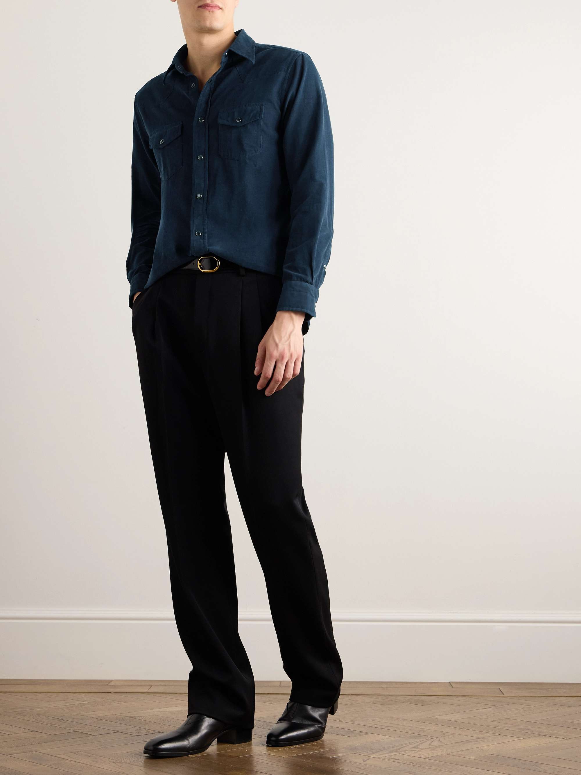 Cotton-Corduroy Western Shirt view