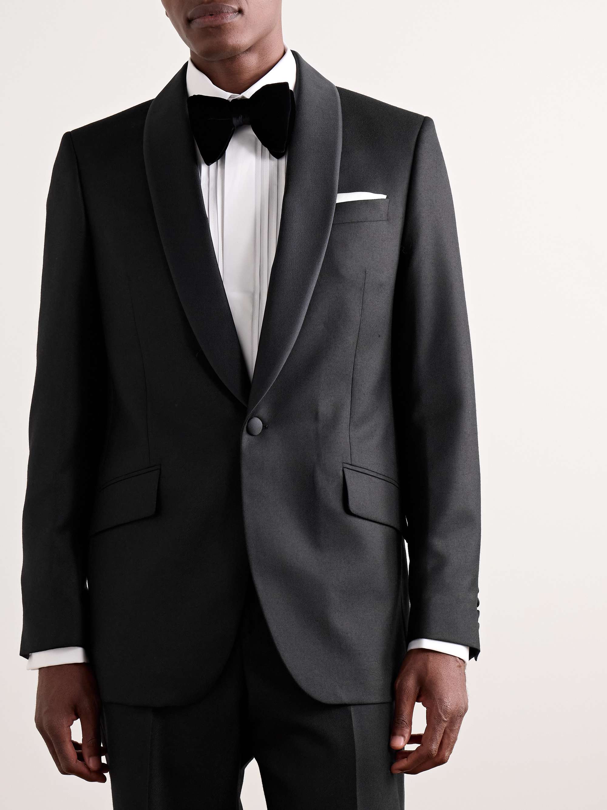 Chesham Shawl-Collar Wool-Twill Tuxedo Jacket view