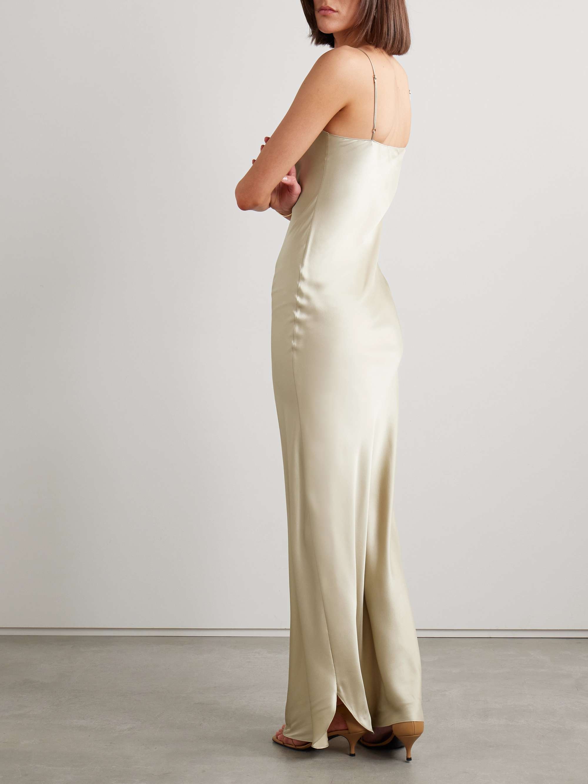Cami silk-satin gown view