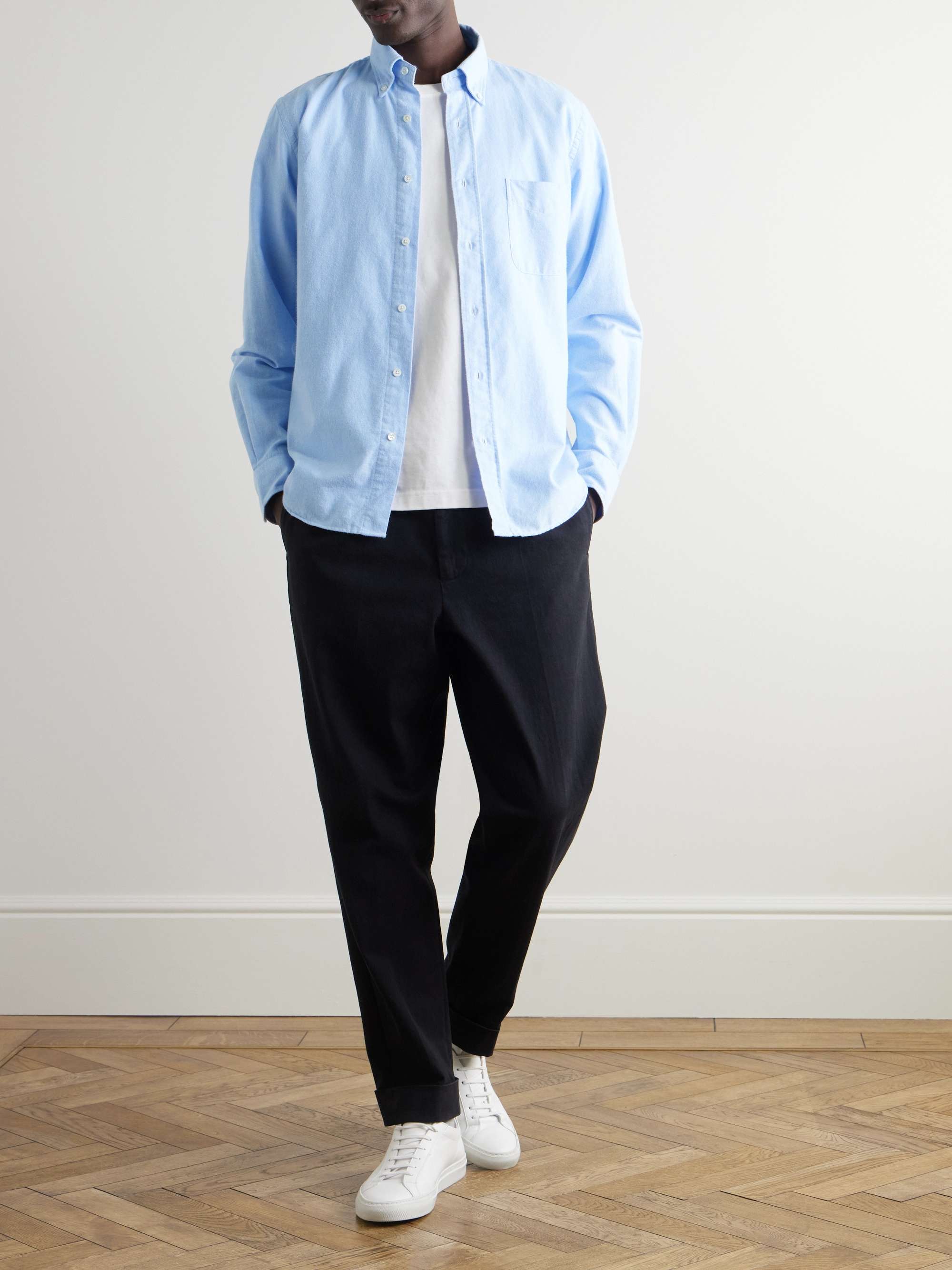 Pitt Button-Down Collar Cotton Oxford Shirt view