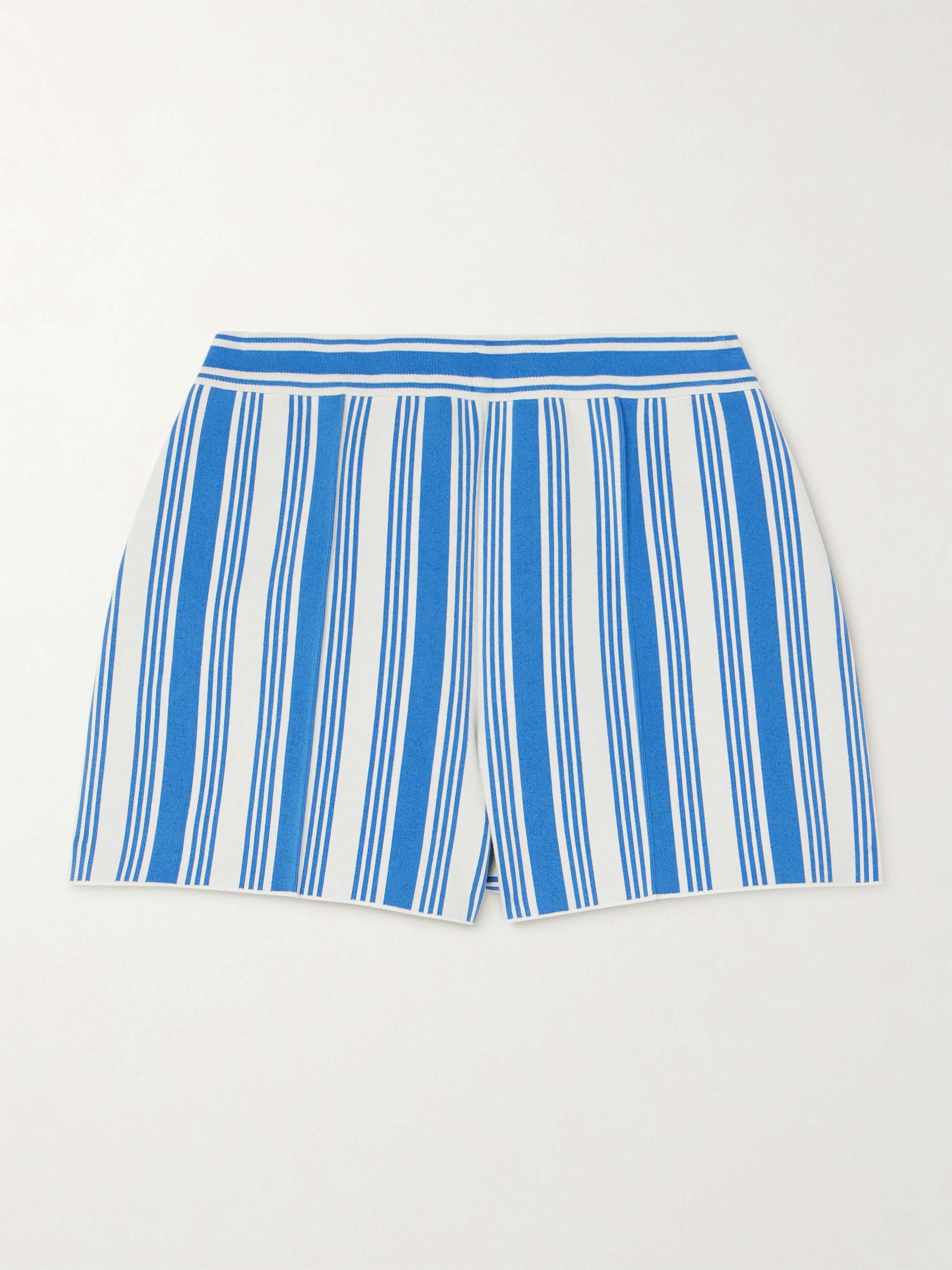 Savannah striped cotton-blend shorts view
