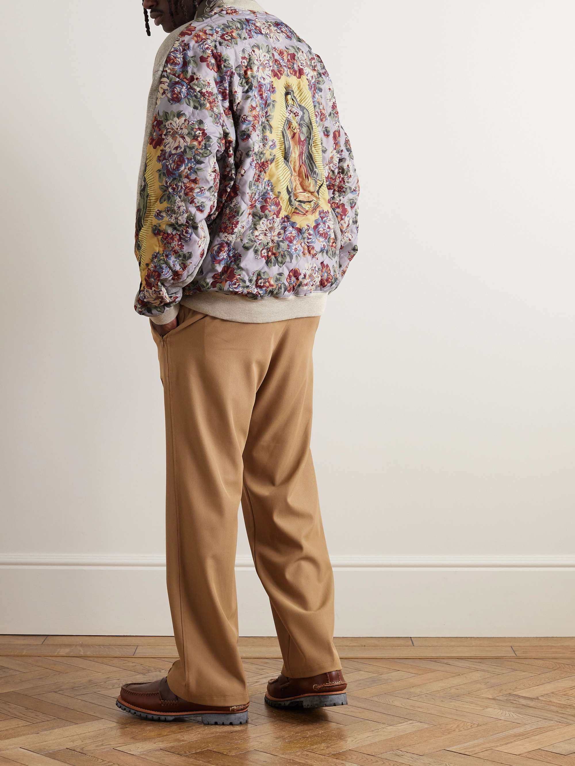 Peckish Maria Cotton-Jersey and Quilted Shell Sweatshirt view