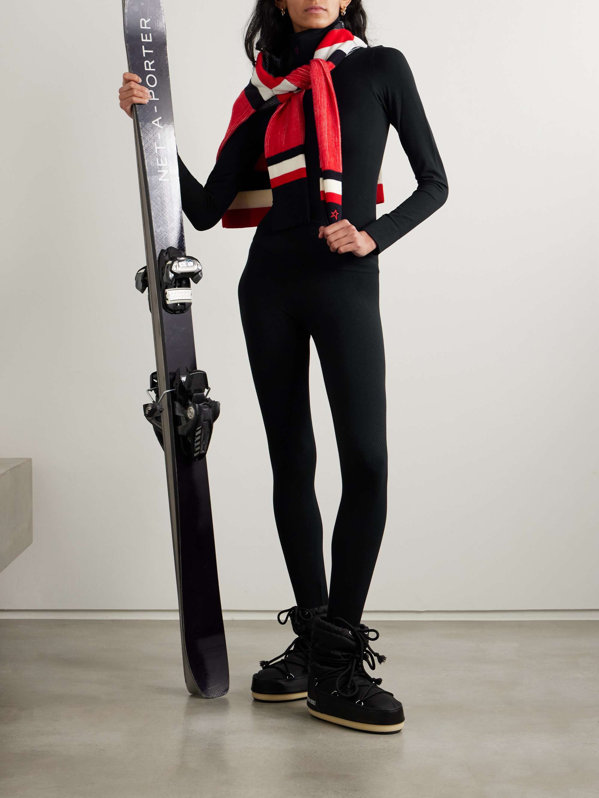 Ribbed thermal modal-blend leggings view