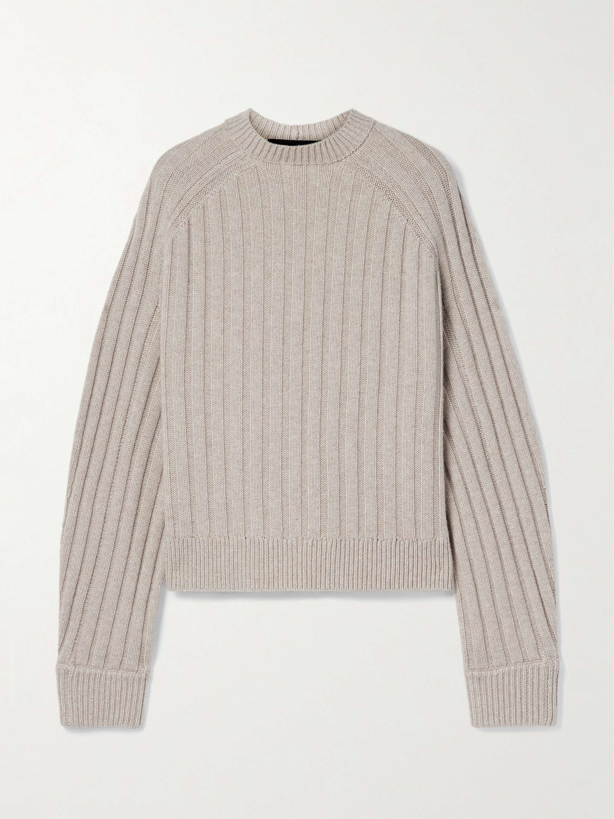 Delta ribbed wool and cashmere-blend sweater view