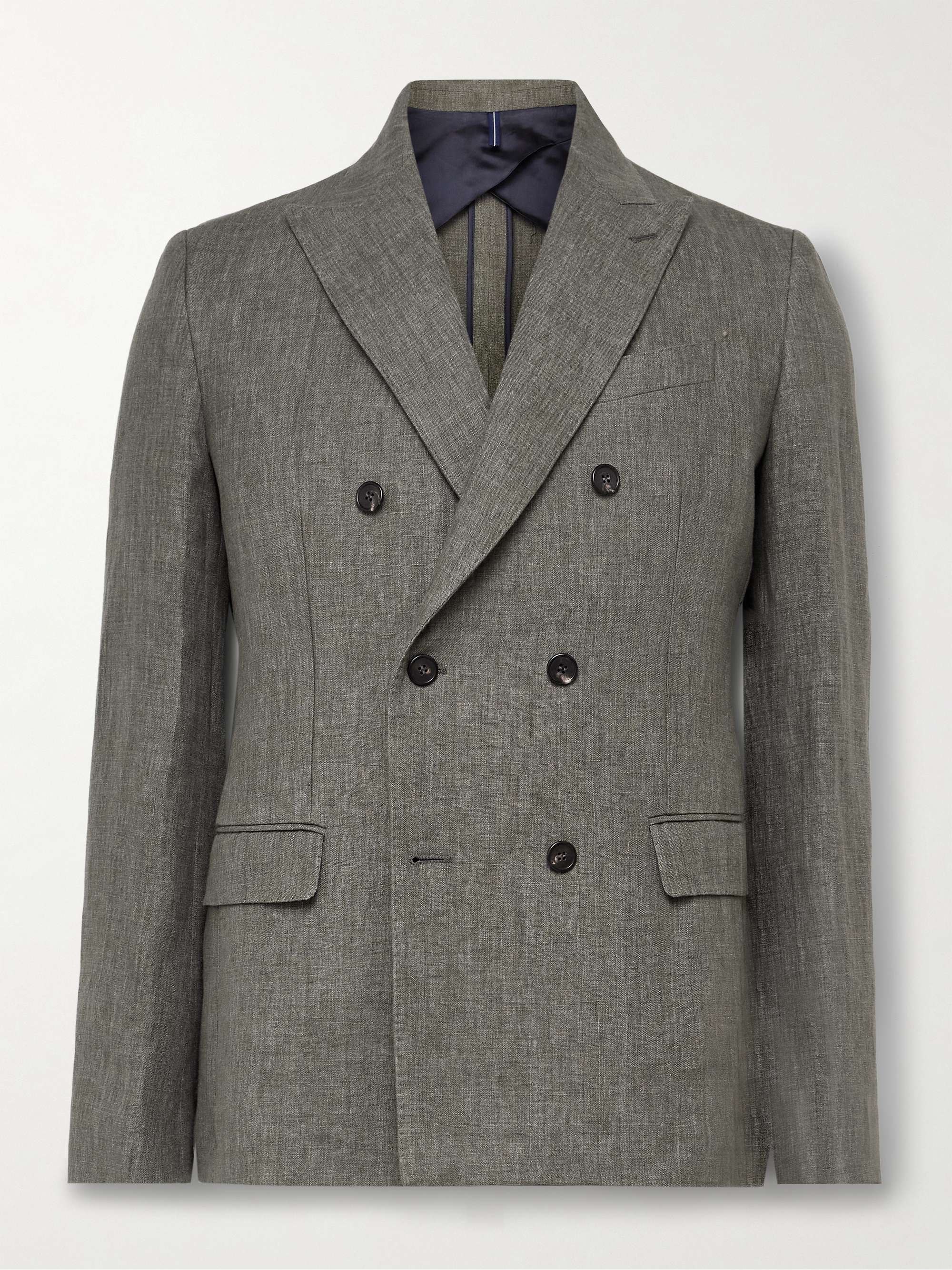 Venezia 1951 Double-Breasted Linen Suit Jacket view