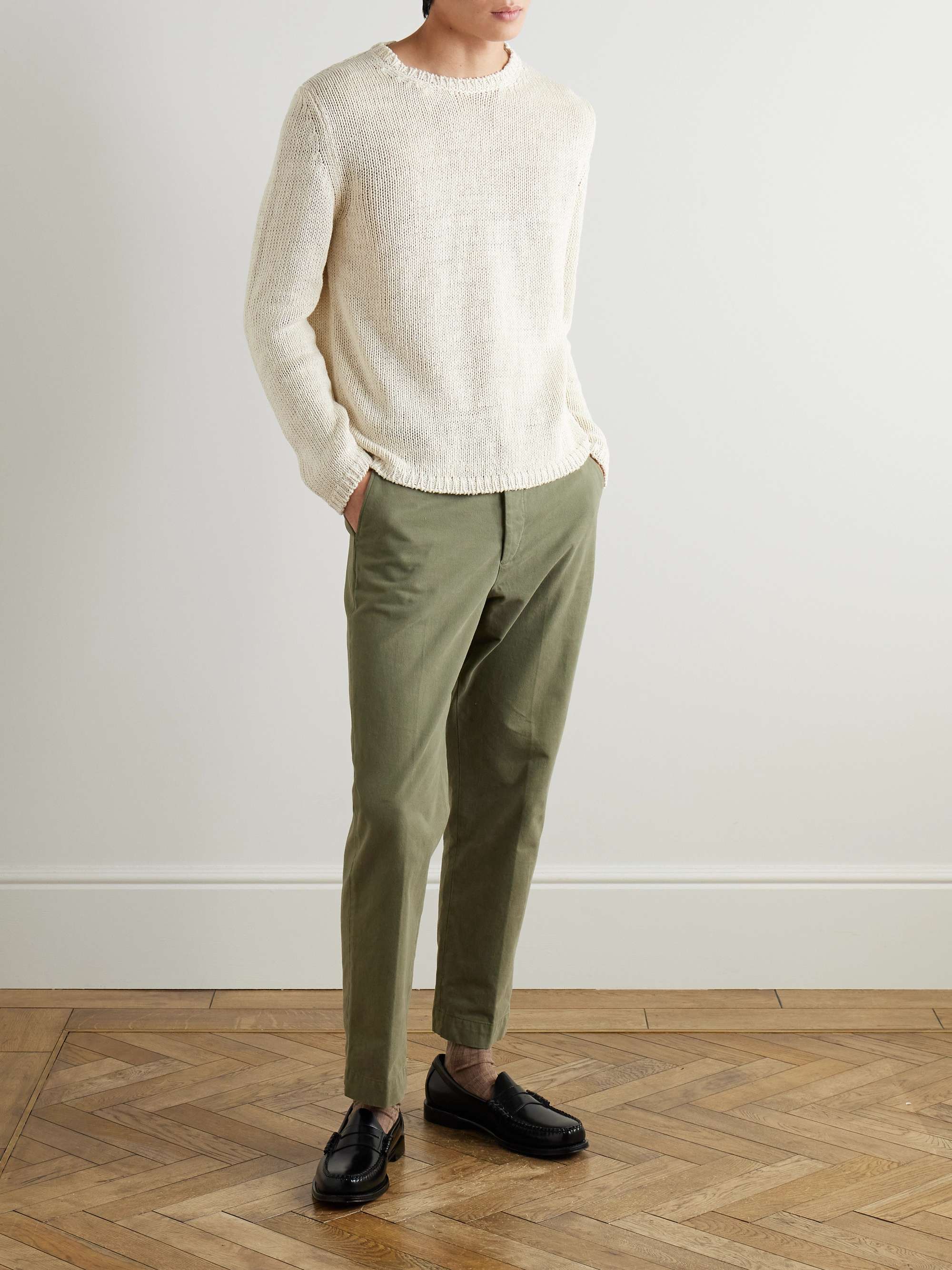Nicolas Linen and Mulberry Silk-Blend Sweater view
