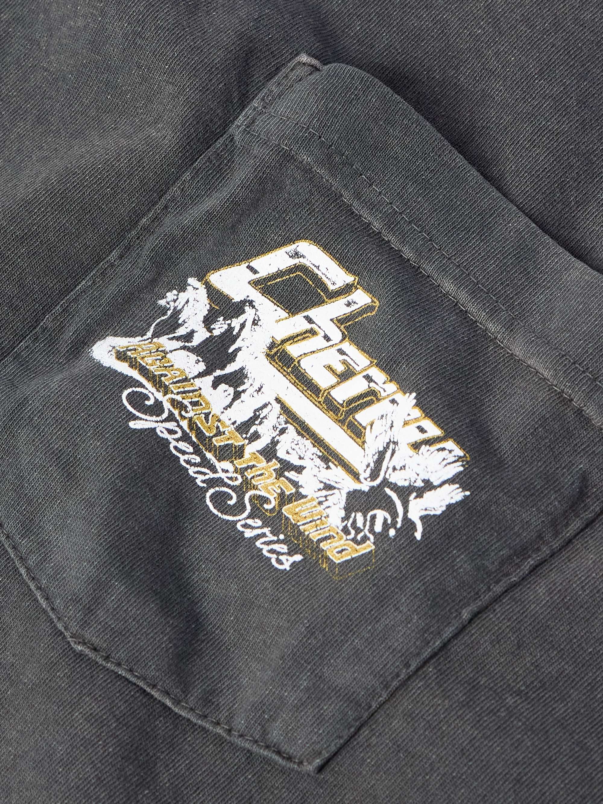 Garment-Dyed Logo-Print Cotton-Jersey T-Shirt view