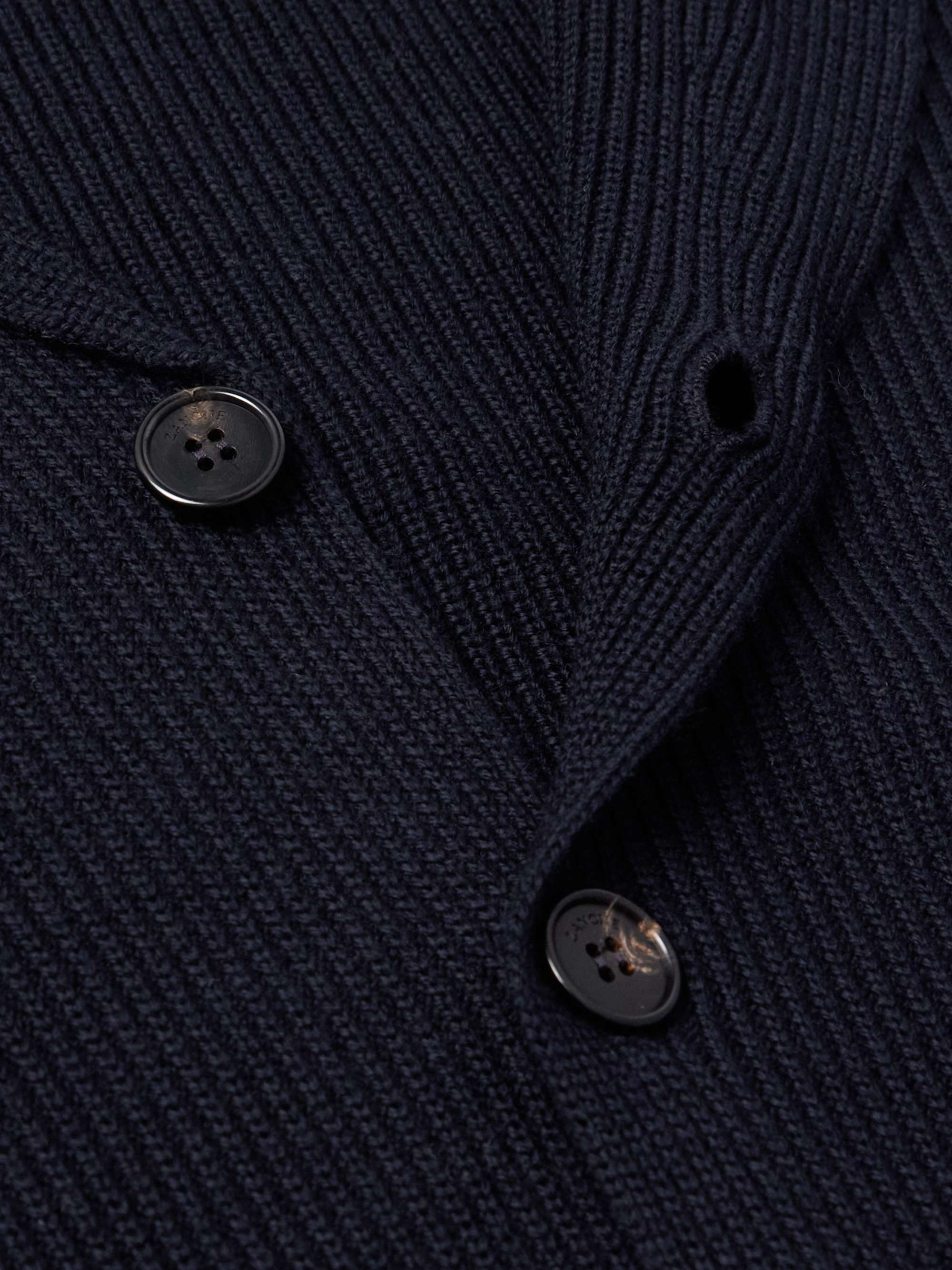 Zanone Ribbed Virgin Wool Blazer view