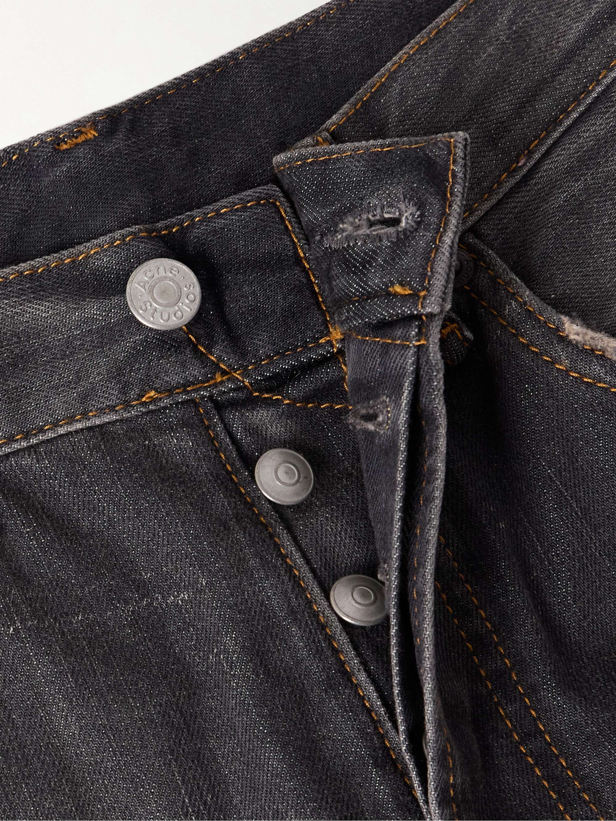 2021 distressed low-rise wide-leg organic jeans view