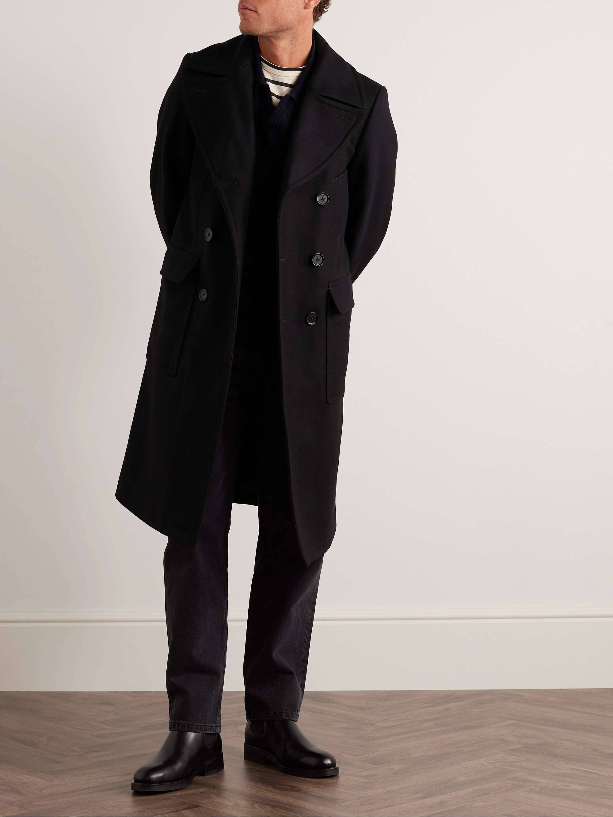 Milford Double-Breasted Wool-Blend Coat view