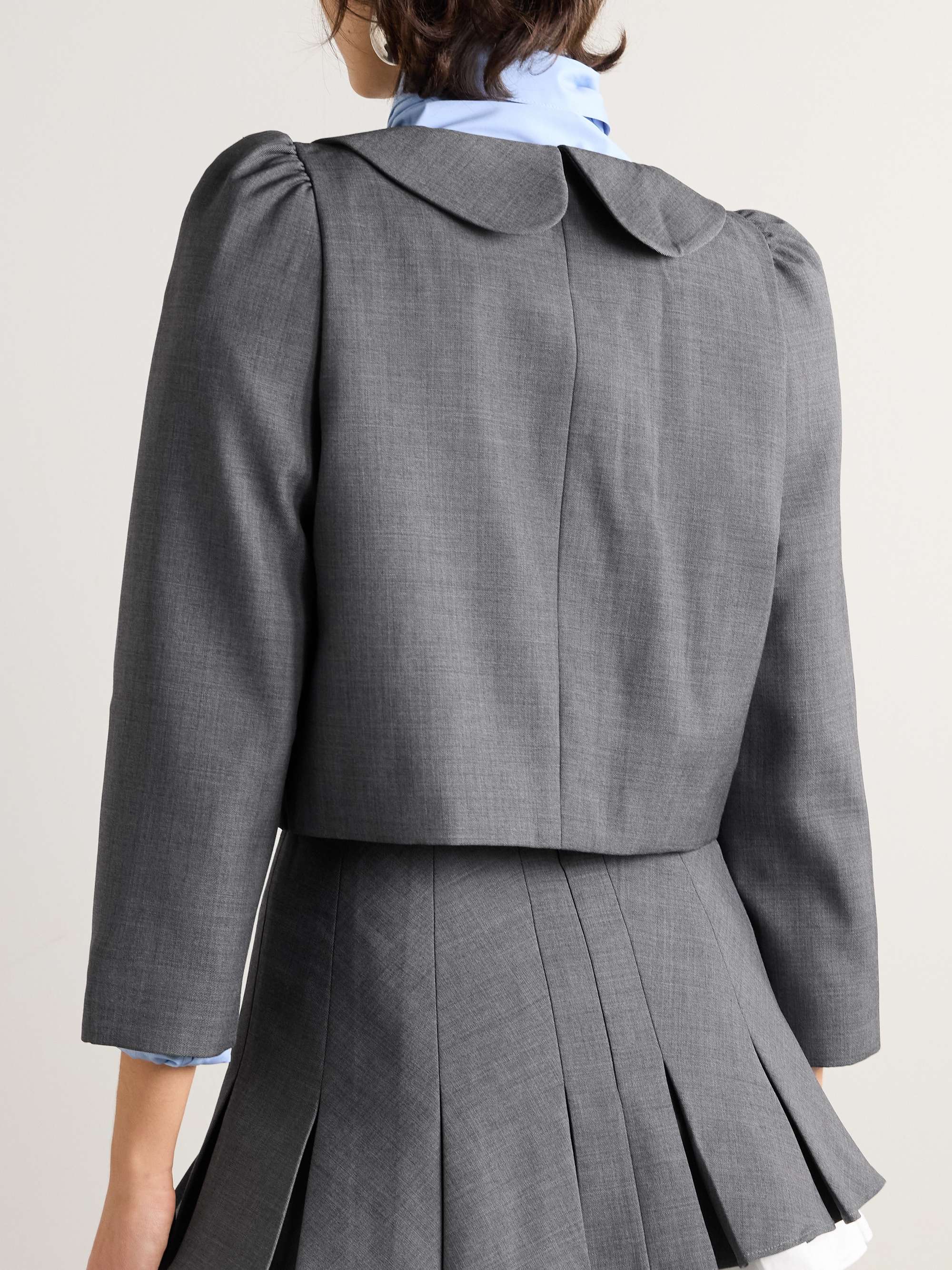 Cropped grain de poudre jacket view