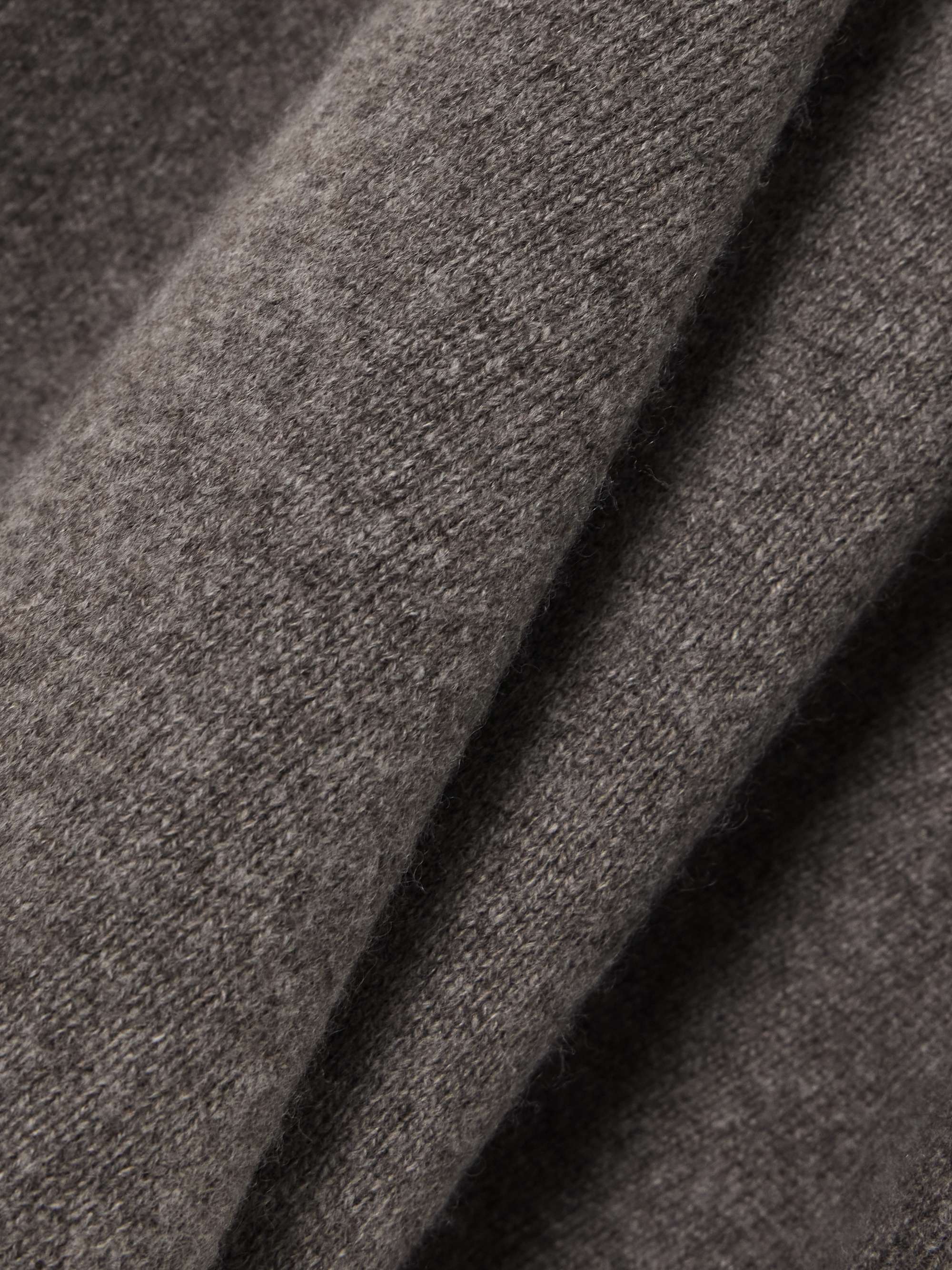 Wool and cashmere-blend wide-leg pants view