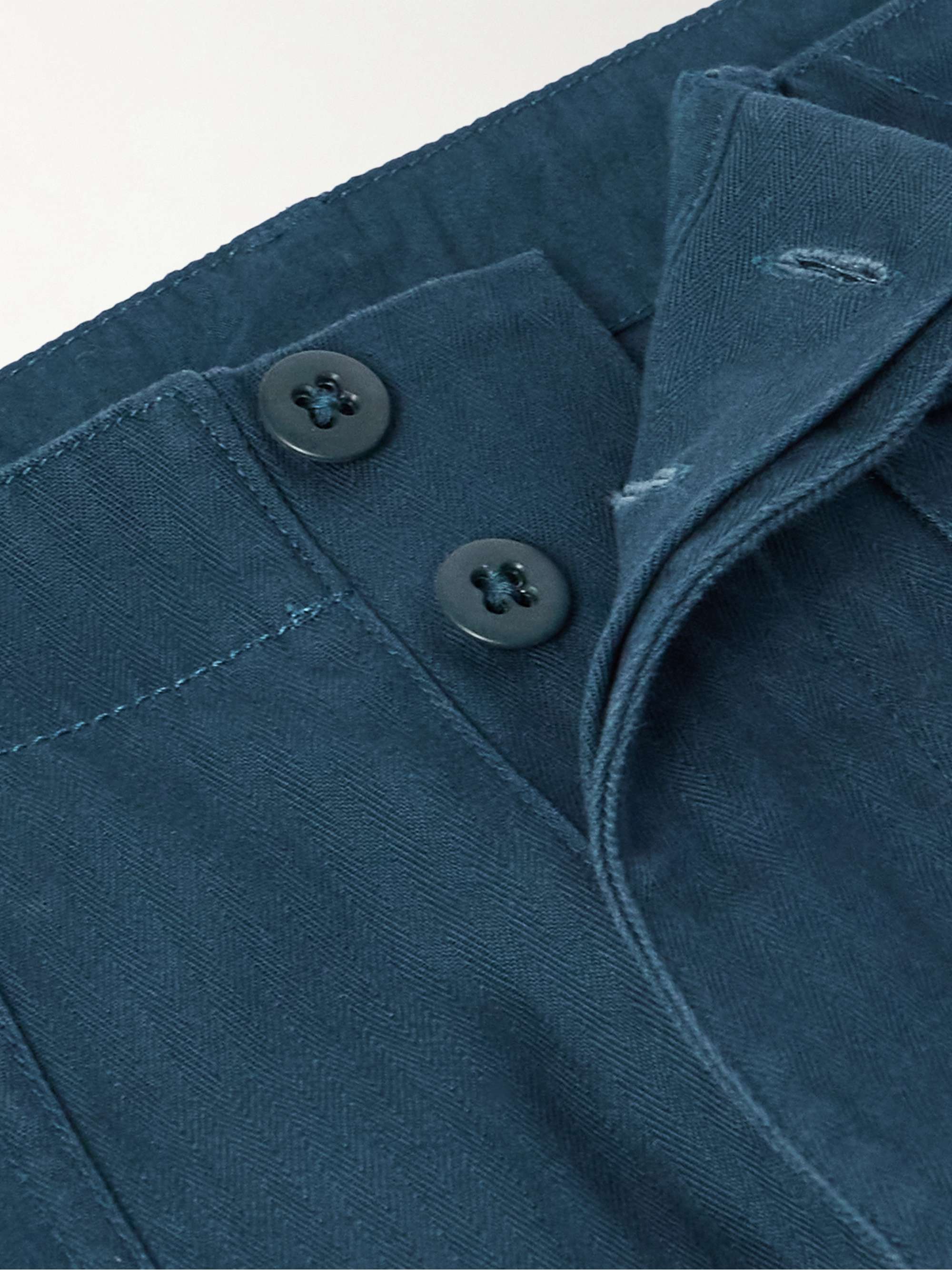 Straight-Leg Cotton Trousers view