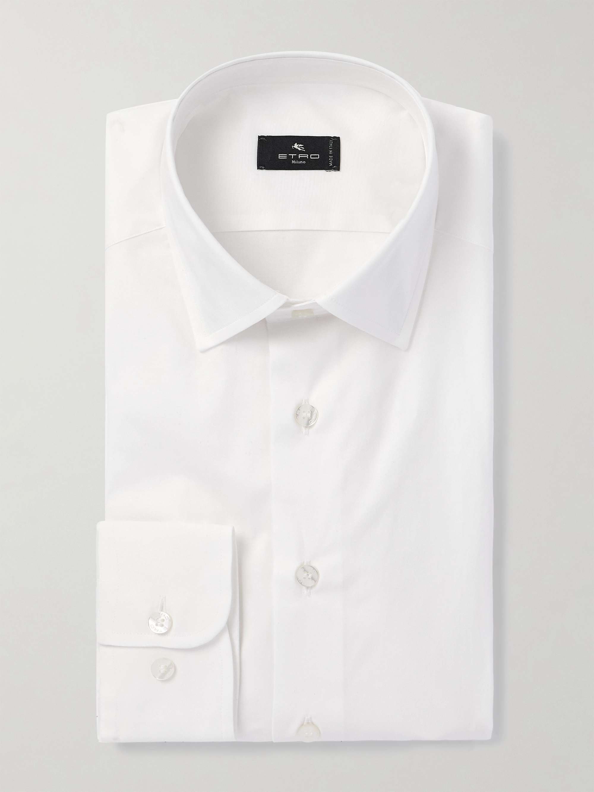 Cotton-Blend Poplin Shirt view