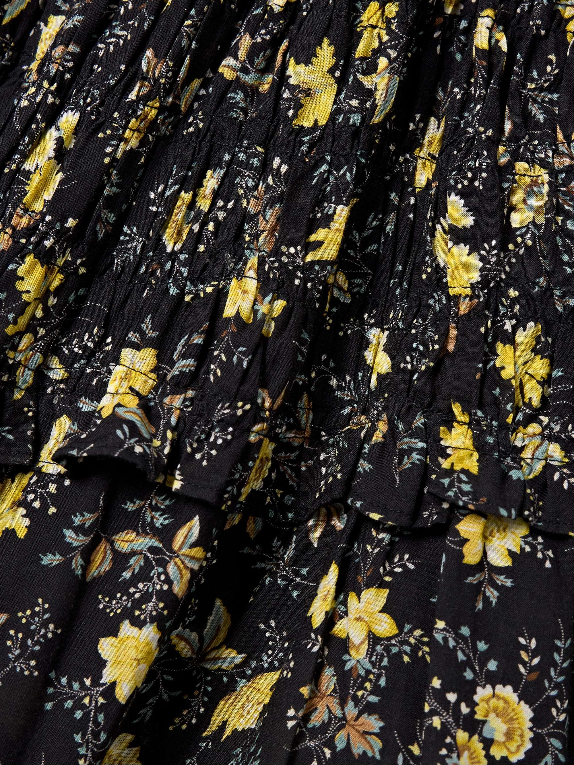 Ismene shirred floral-print organic cotton-blend voile mini dress view
