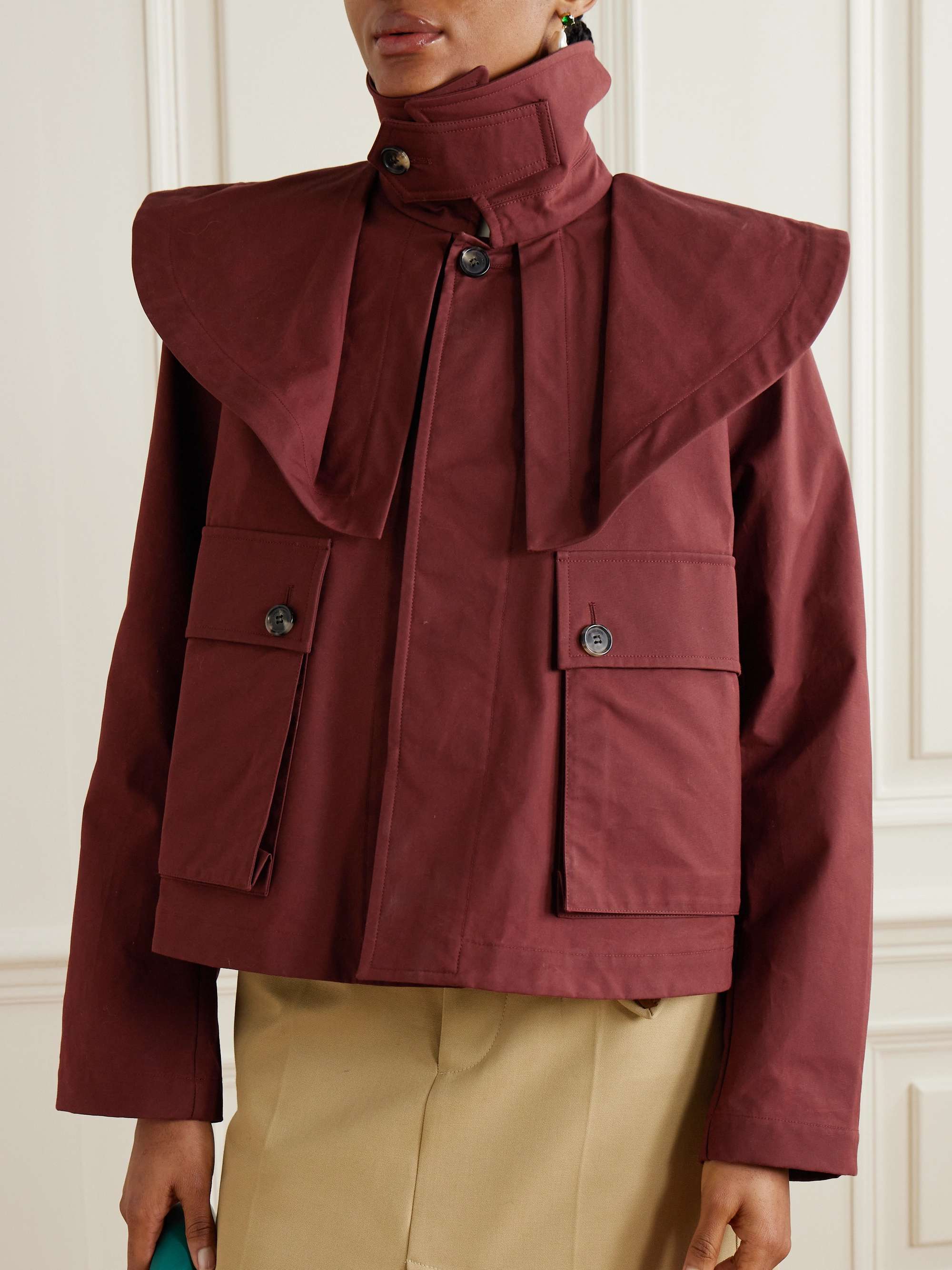Layered cotton jacket view