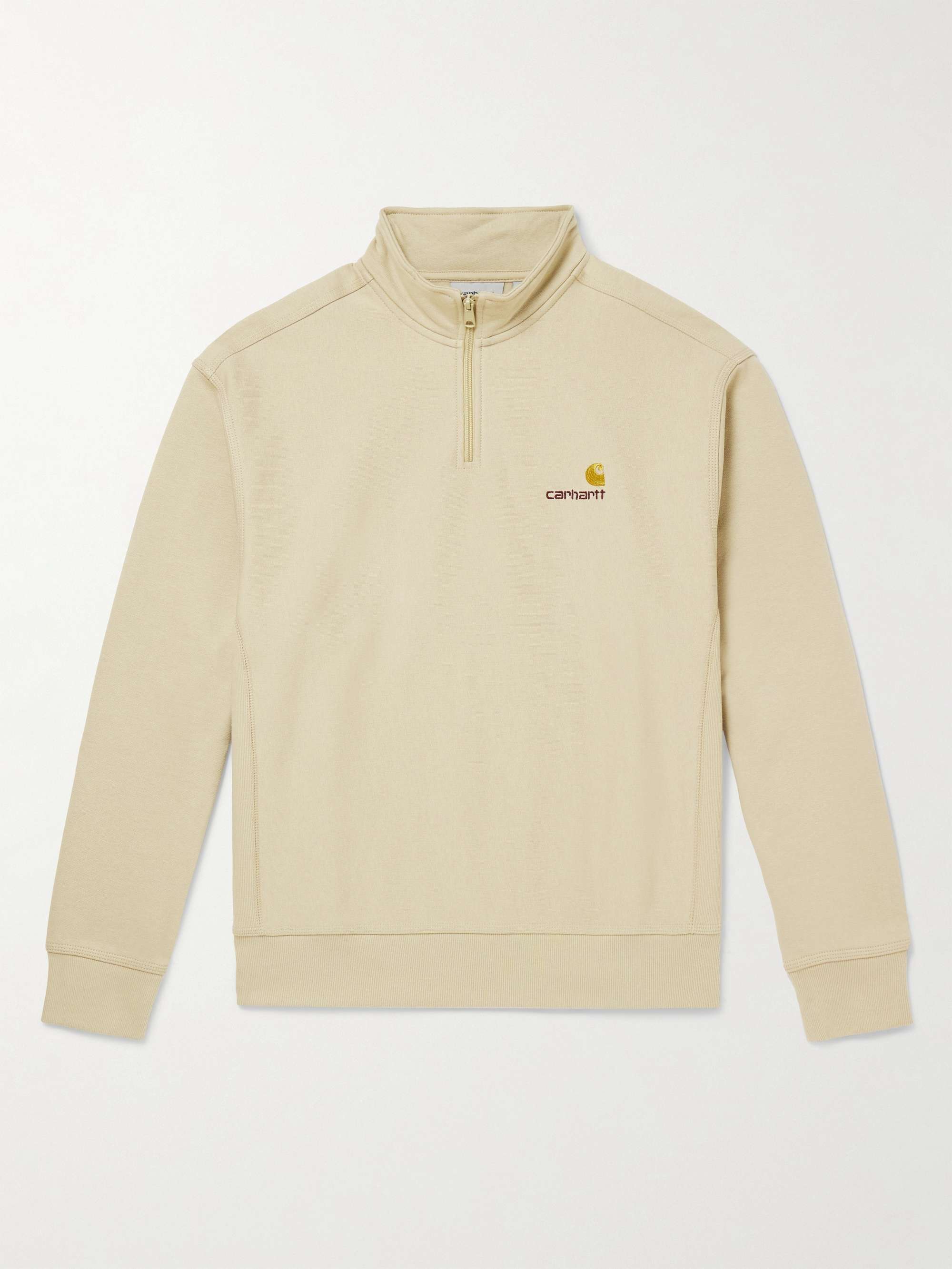 American Script Cotton-Blend Jersey Half-Zip Sweatshirt view