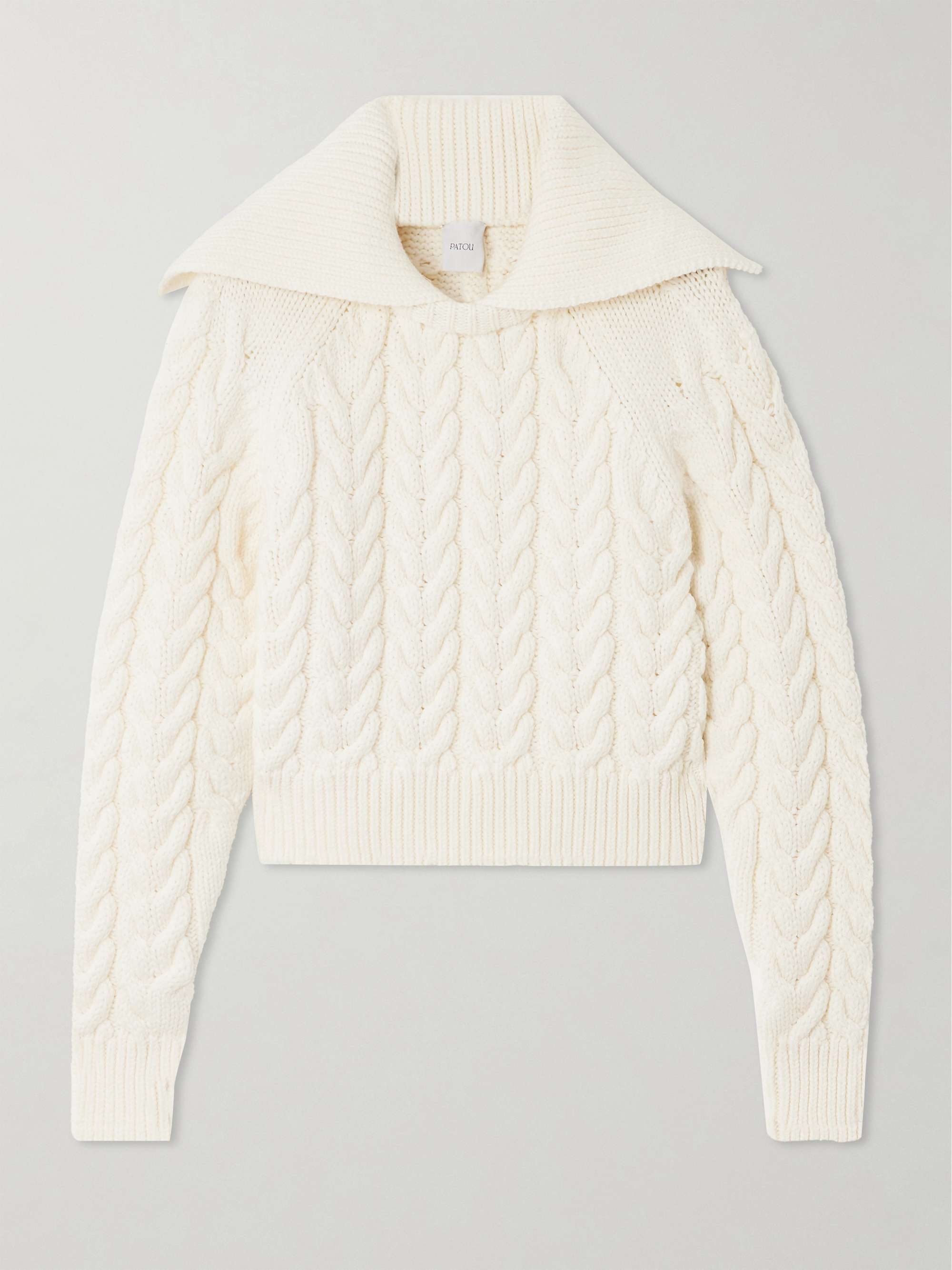Sailor cable-knit merino wool sweater view