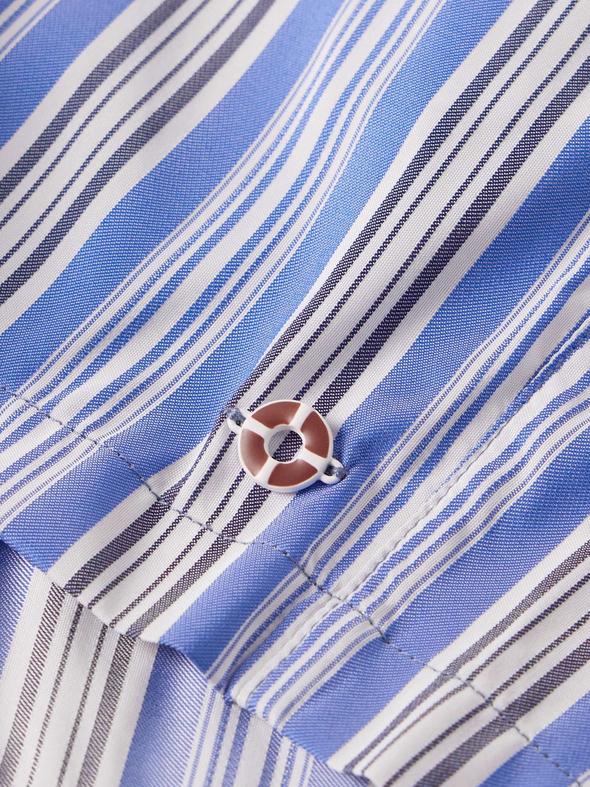 Kito Straight-Leg Mid-Length Striped Swim Shorts view