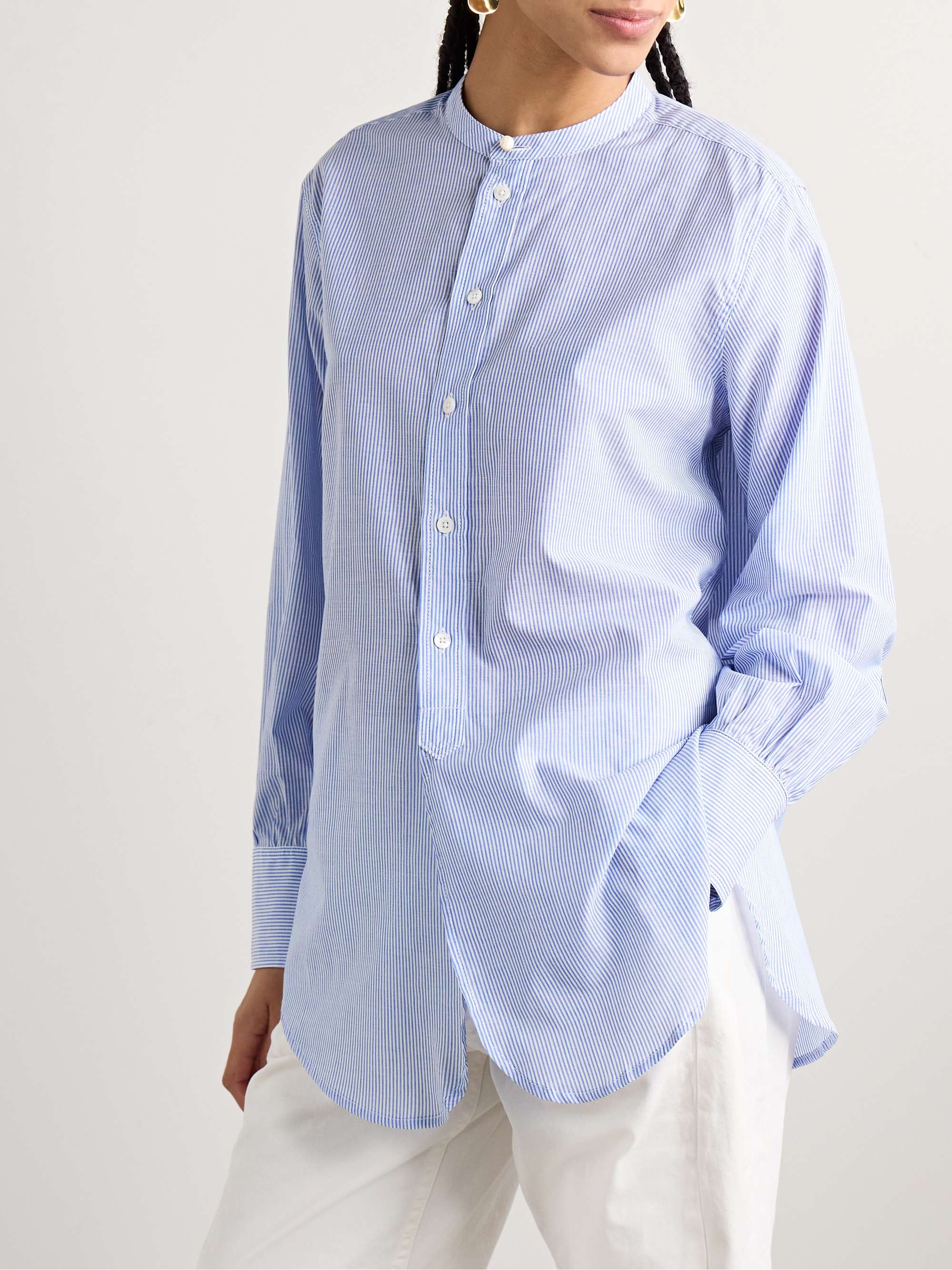 Marta striped cotton shirt view