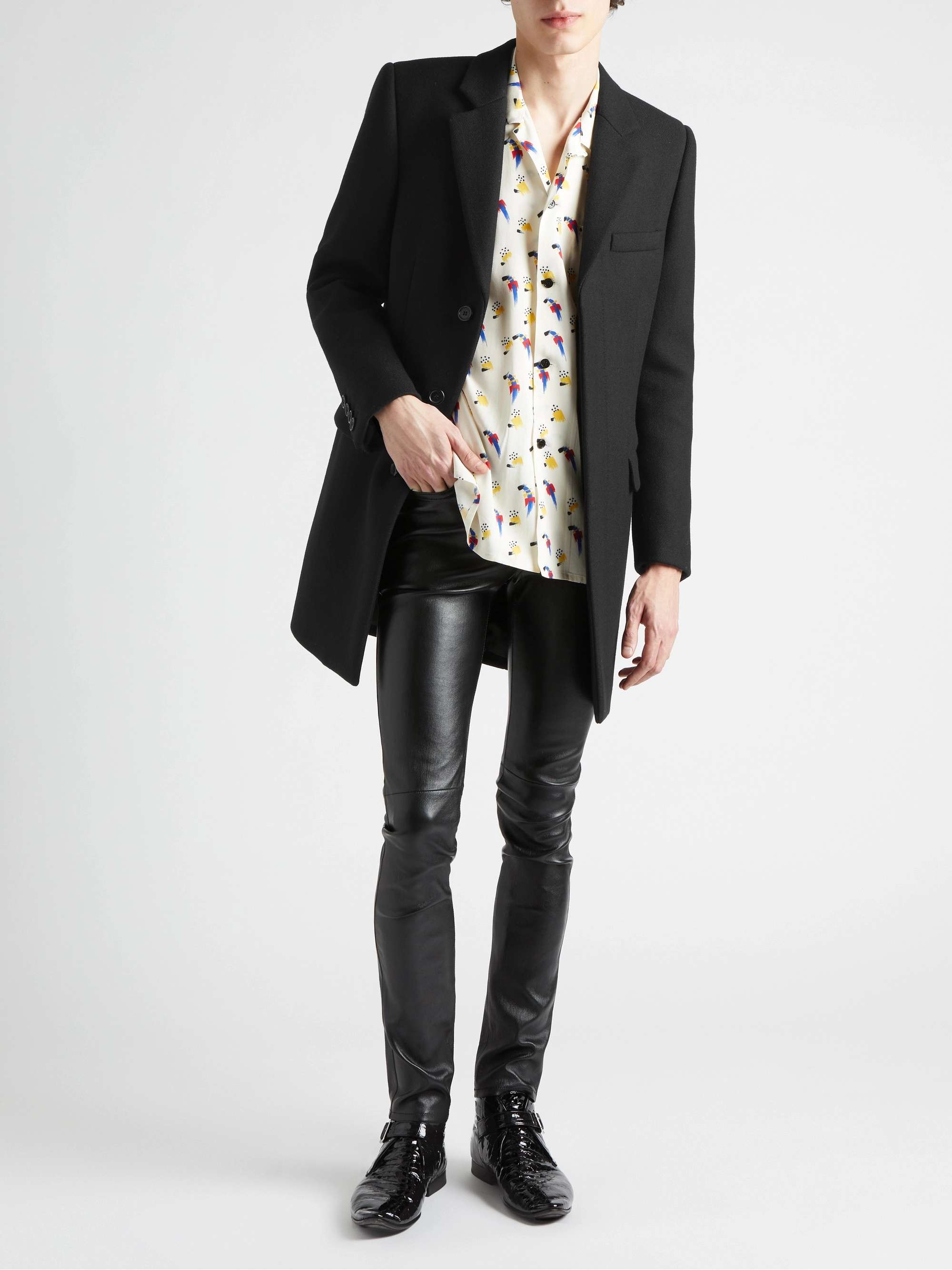 Slim-Fit Wool Coat view