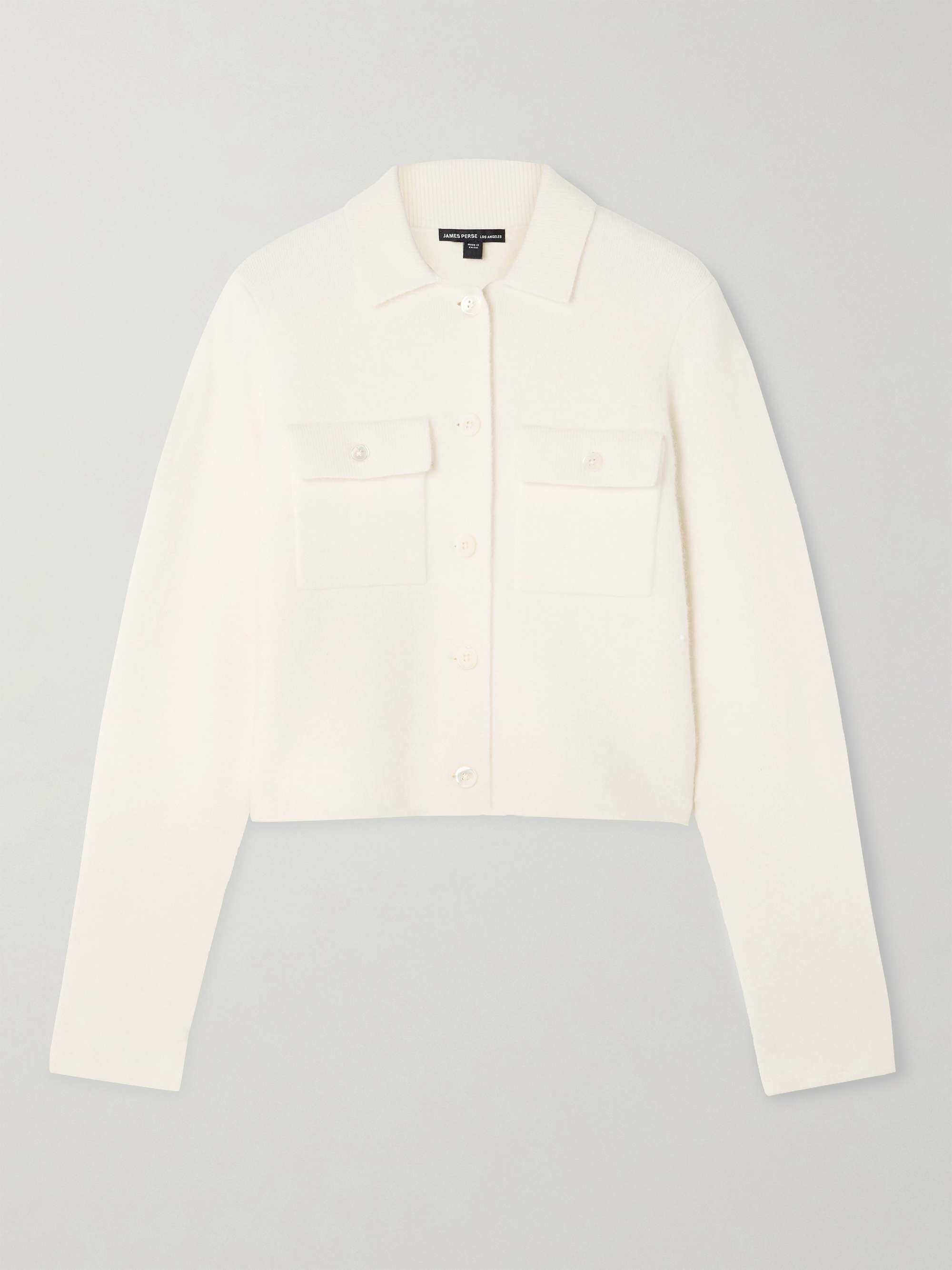 Stretch-knit jacket view