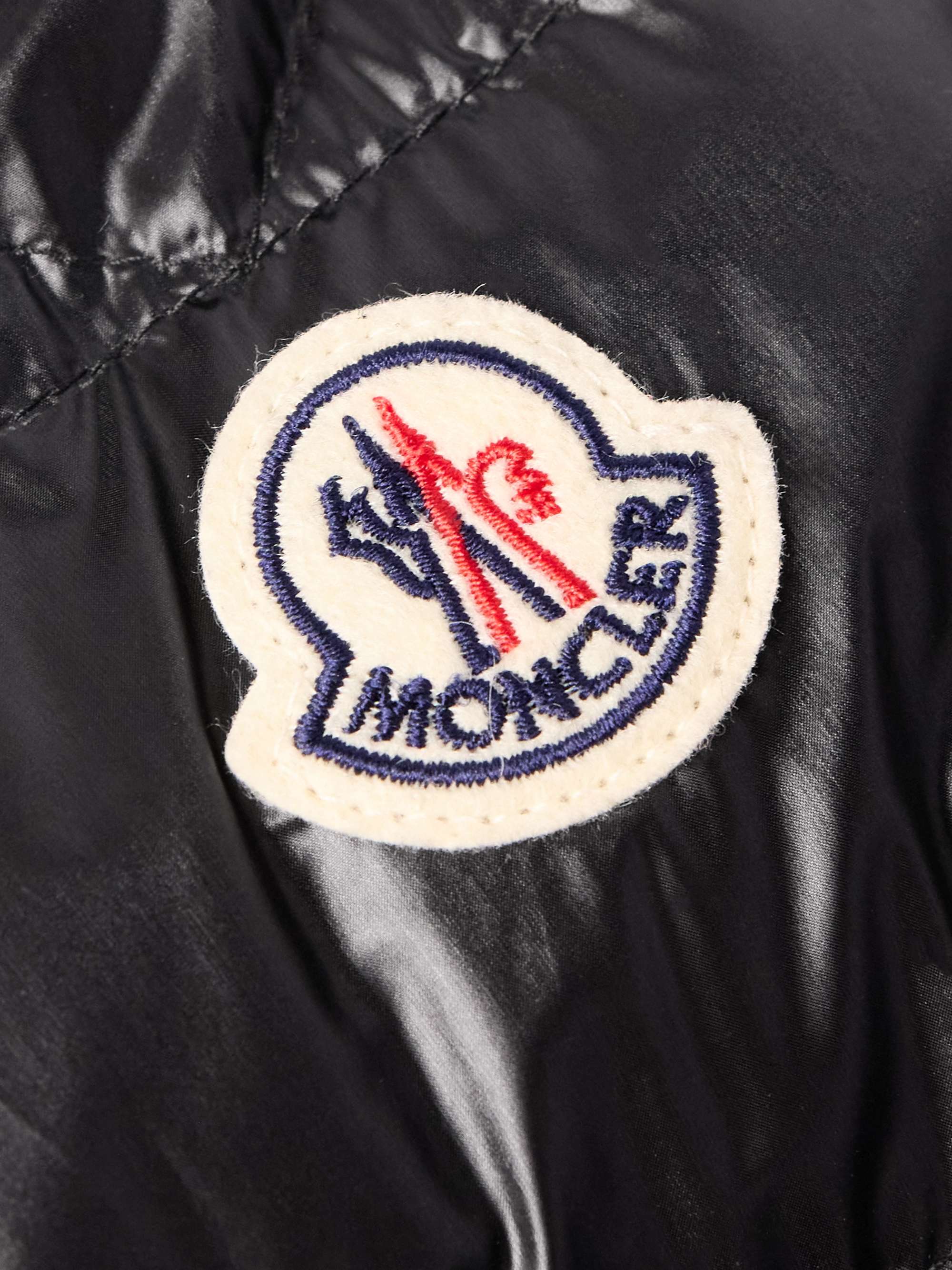 Gliere Logo-Appliquéd Quilted Glossed-Nylon Down Hooded Jacket view