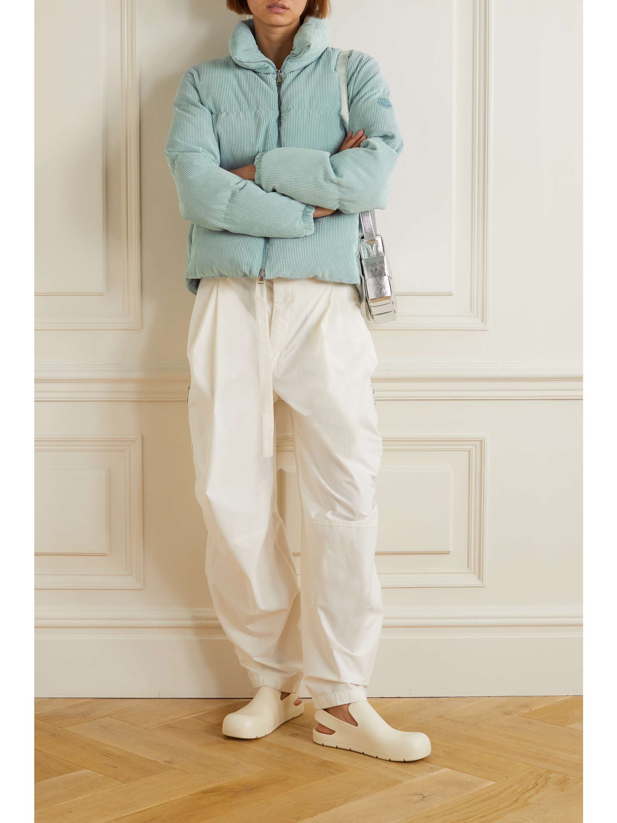 Antre quilted corduroy down jacket view