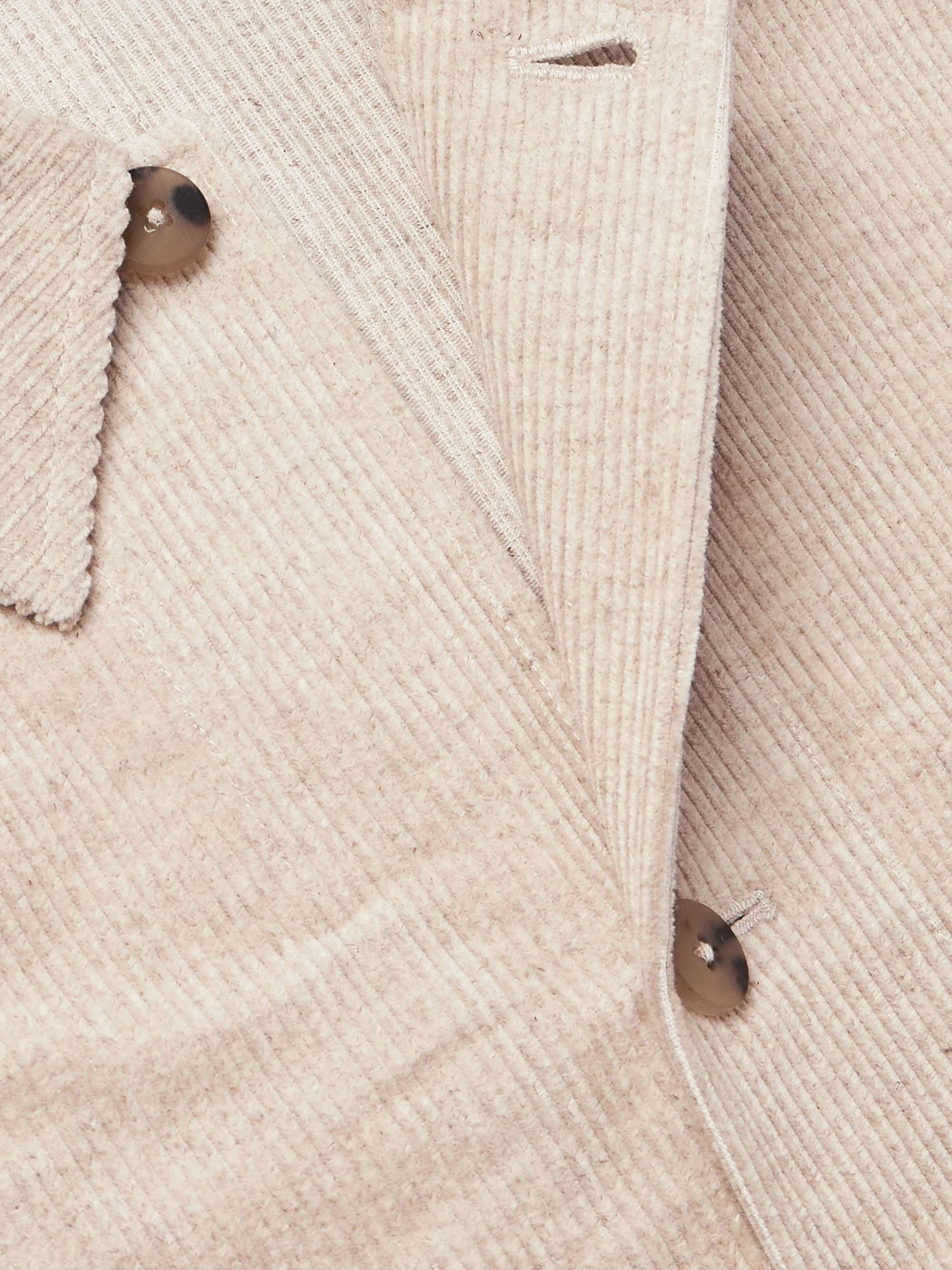 Cotton and Linen-Blend Corduroy Overshirt view