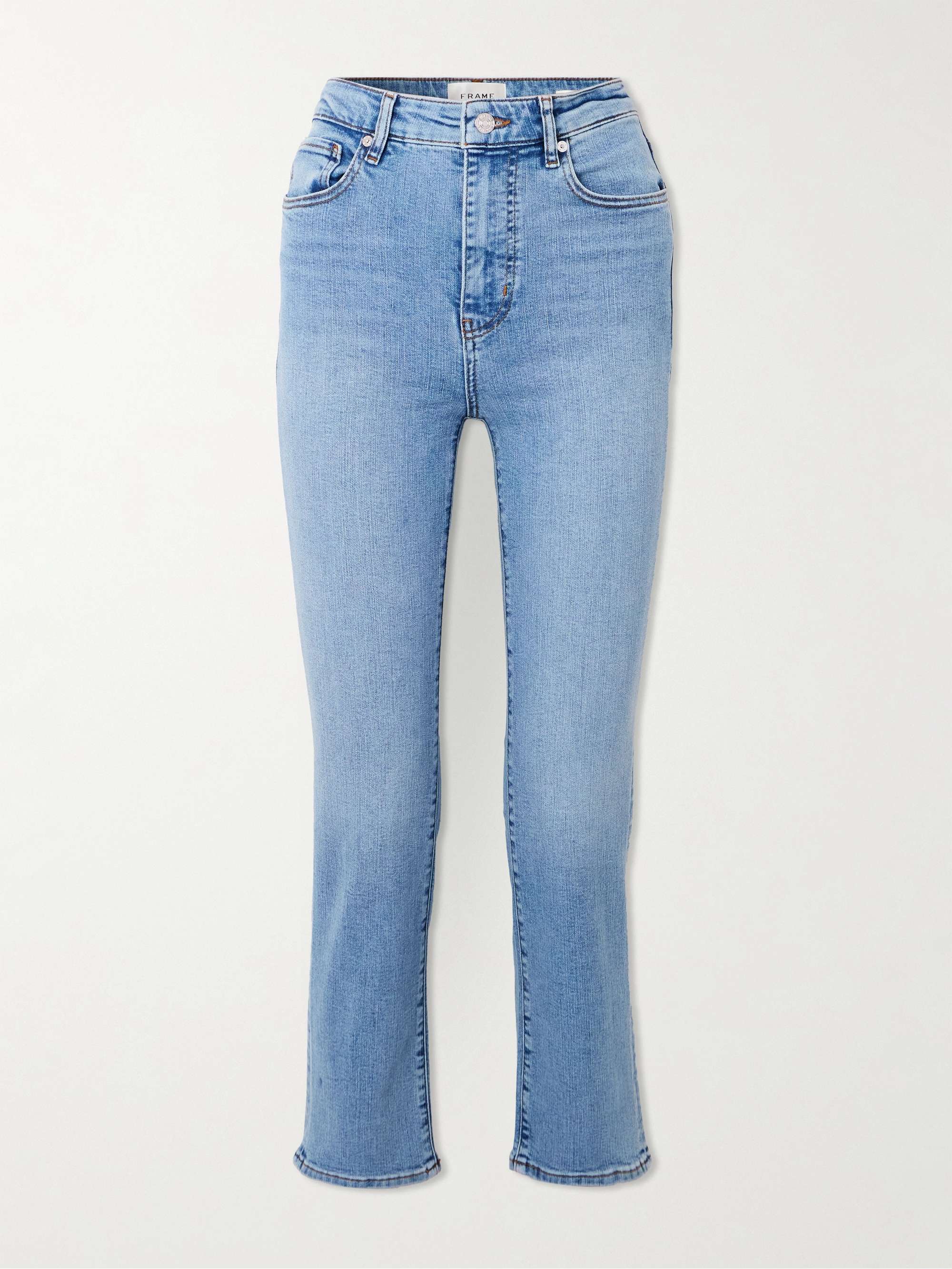 The Pencil cropped high-rise skinny jeans view