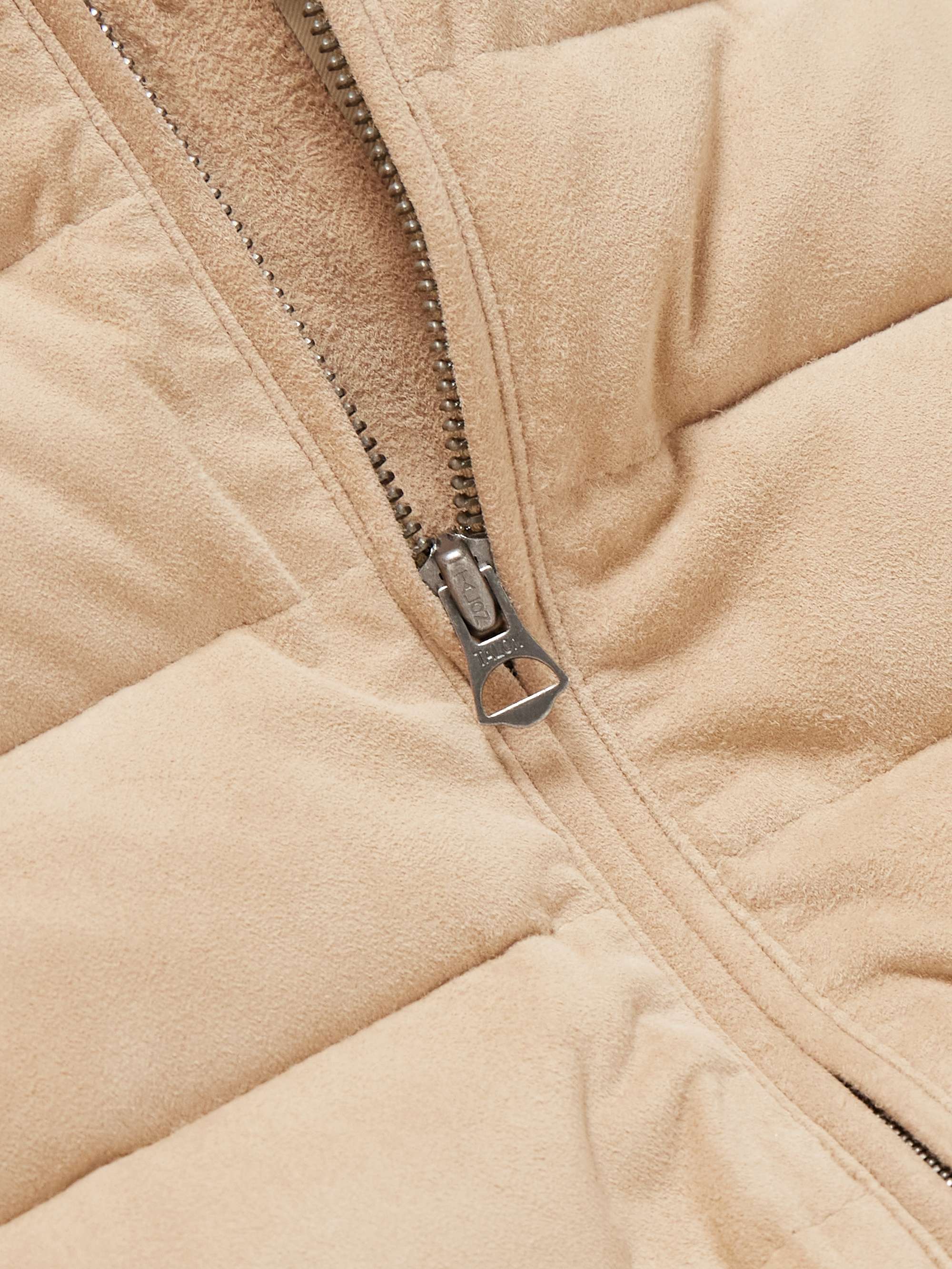 Quilted Suede Gilet view